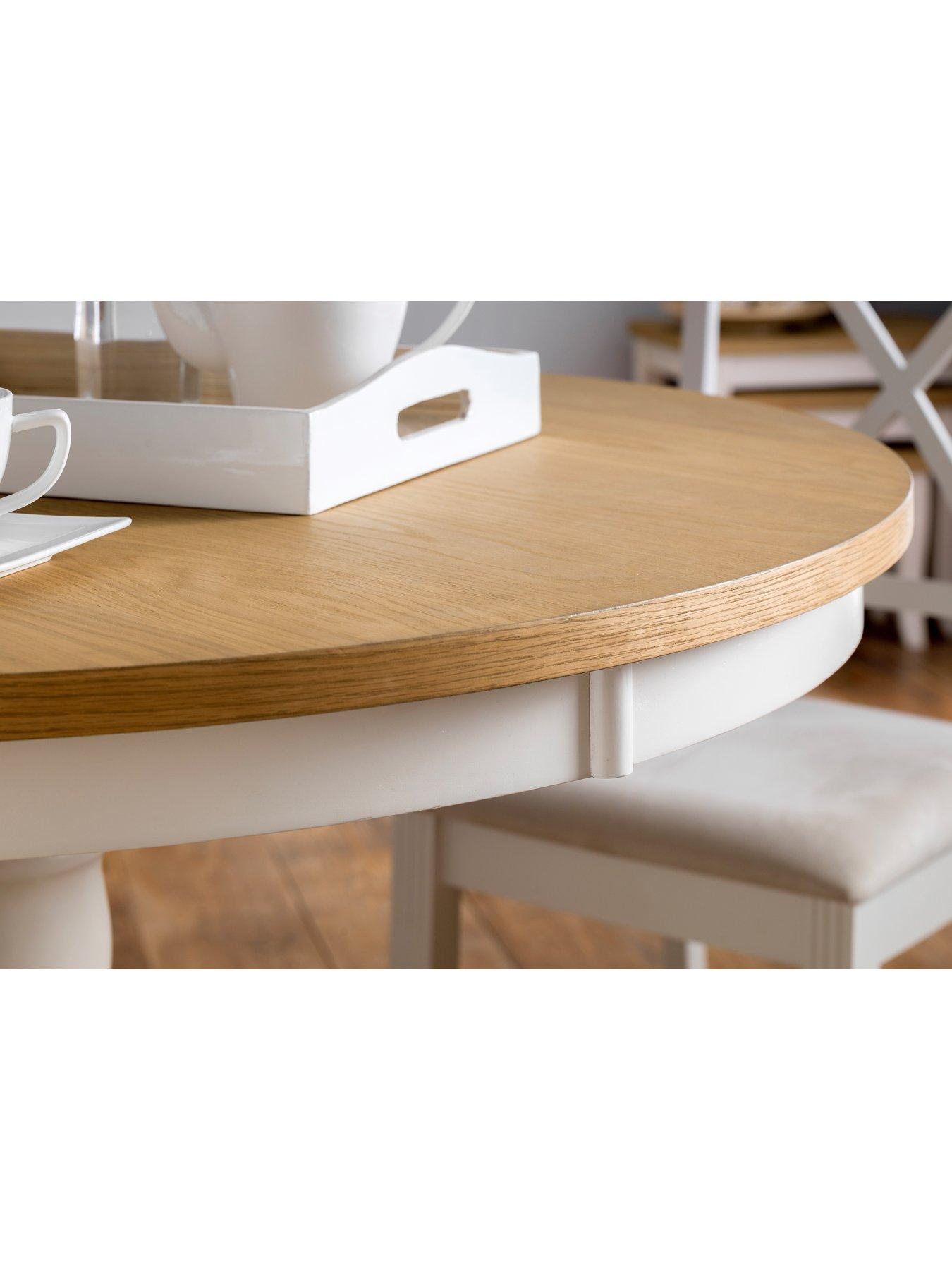 Image 4 of 5 of Julian Bowen Davenport 106 cm Round Dining Table + 4 Chairs