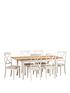  image of julian-bowen-davenport-150--nbsp189-cm-extending-dining-table-6-chairs