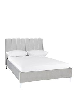 Michelle Keegan Home Phoebe Velvet Bed Frame With Mattress Options (Buy And Save!) - Bed Frame Only