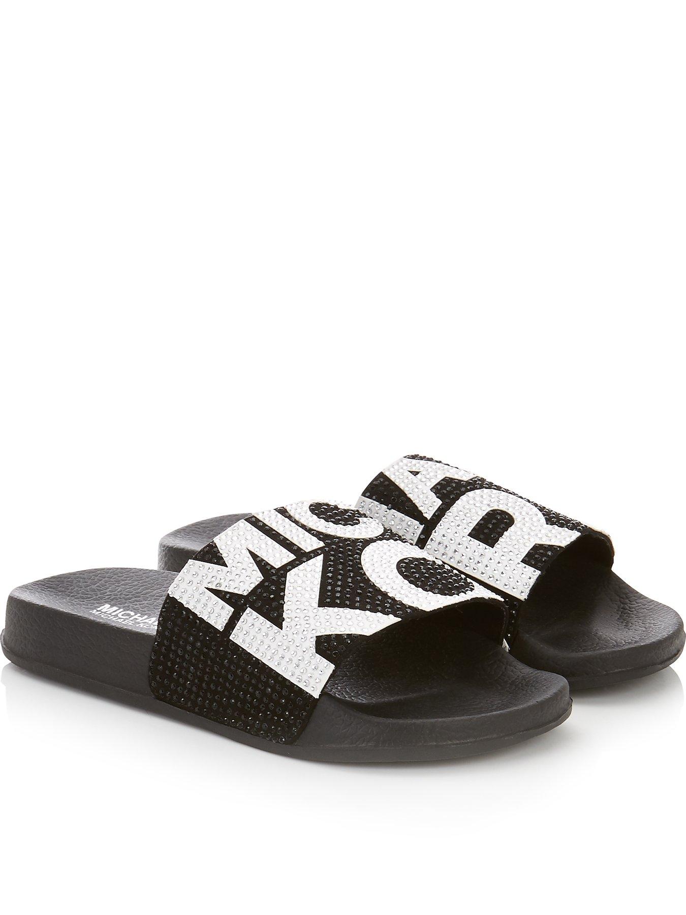 michael kors sliders white