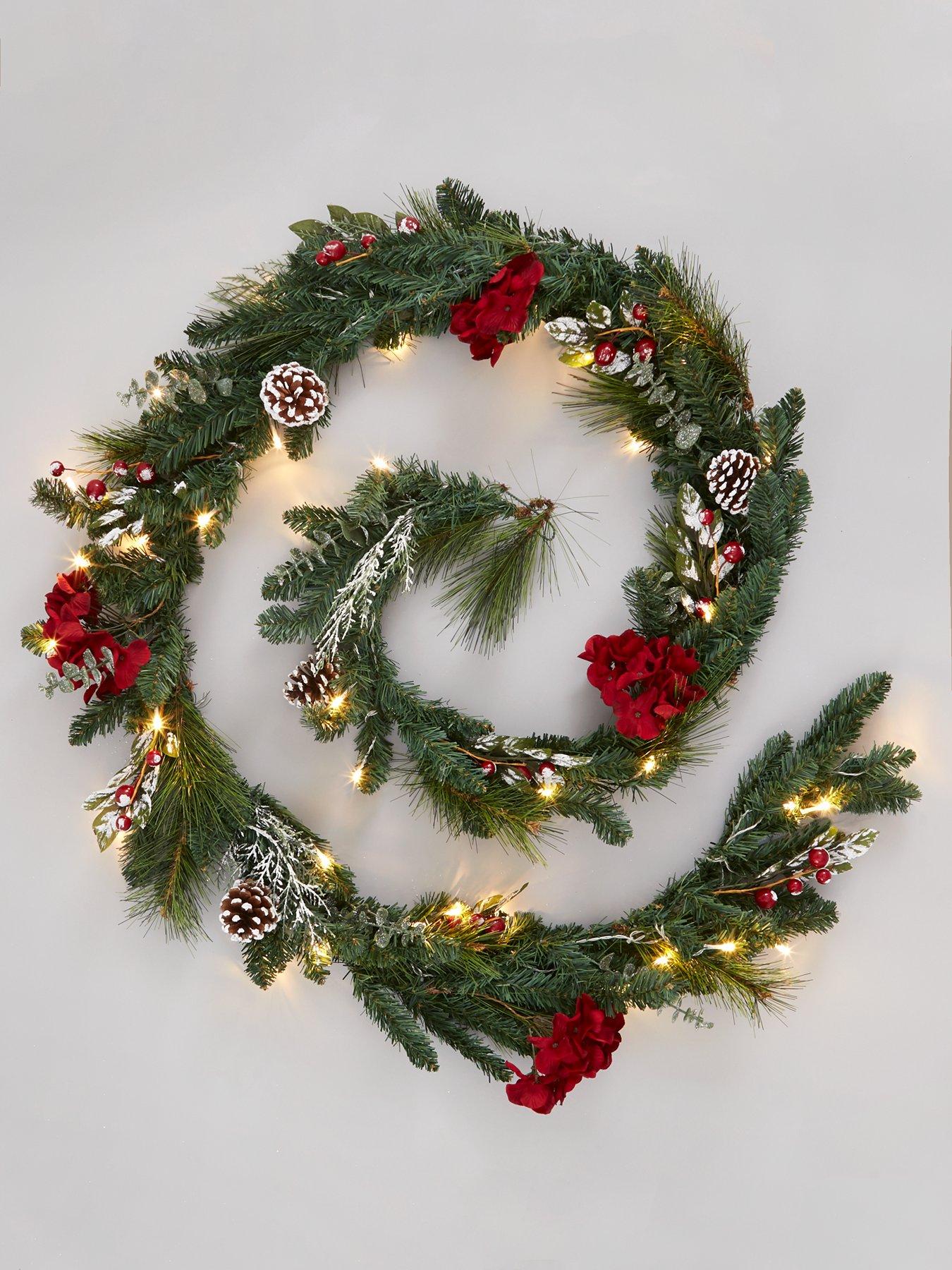 Wreaths Garlands Christmas Decorations Home Garden Www