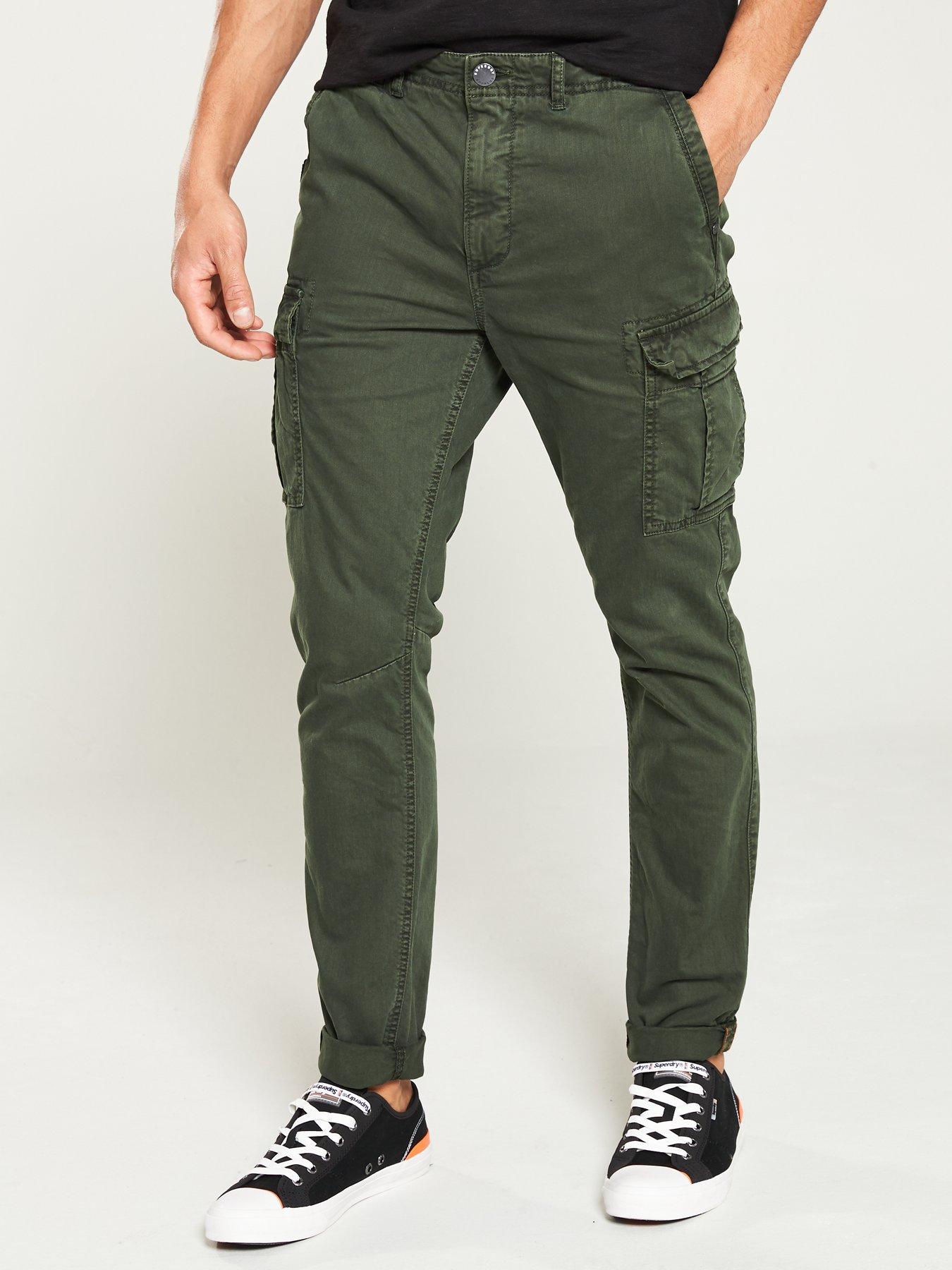 mens superdry cargo trousers