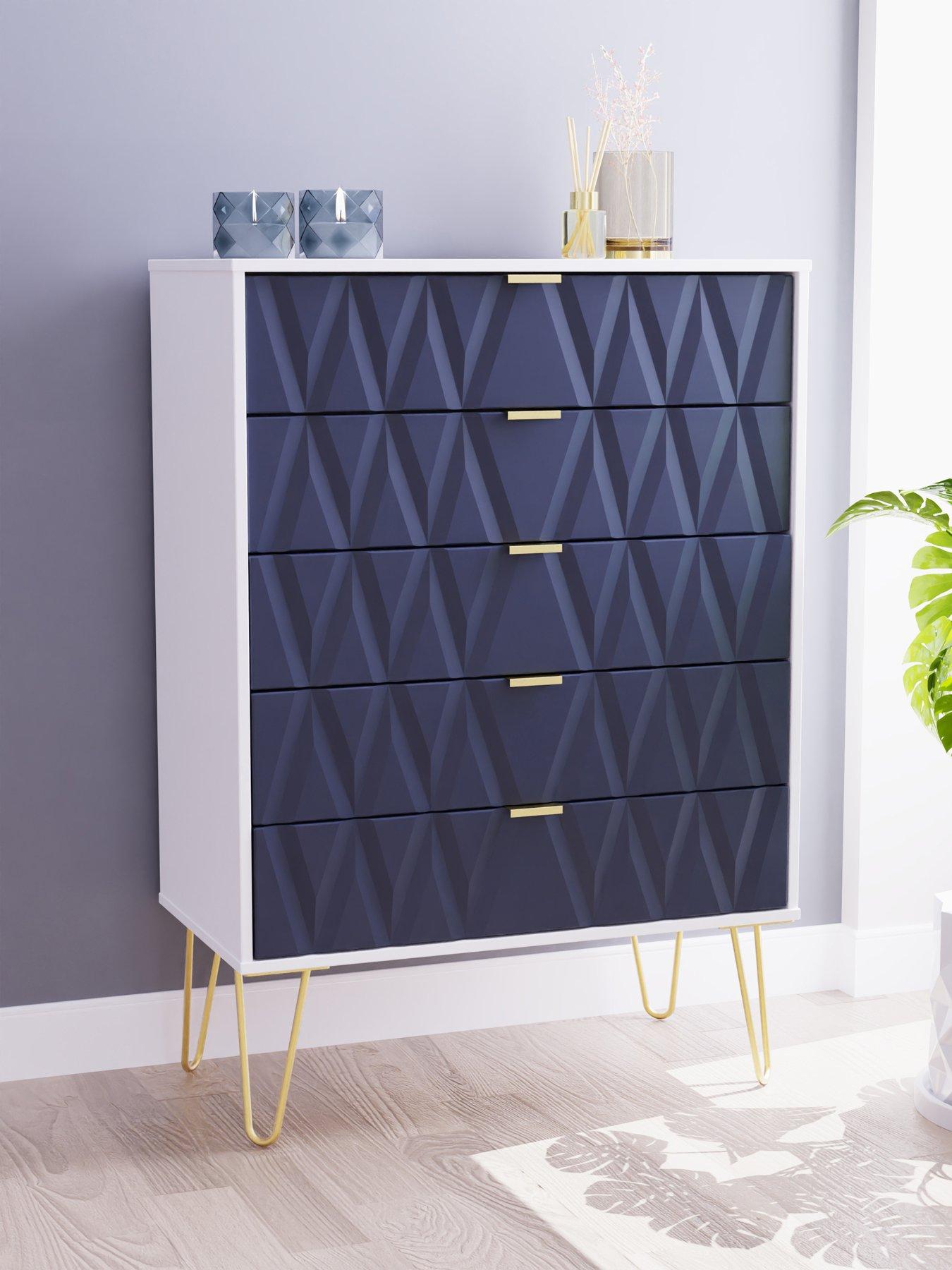 SWIFT Versailles Ready Assembled 5 Drawer Chest - FSC® Certified