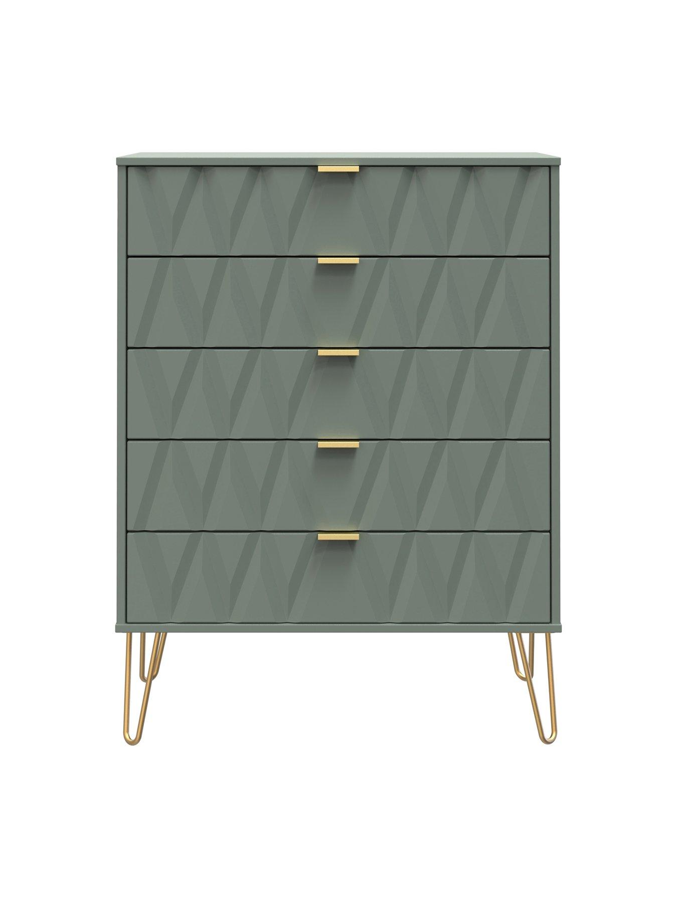 SWIFT Versailles Ready Assembled 5 Drawer Chest - FSC® Certified