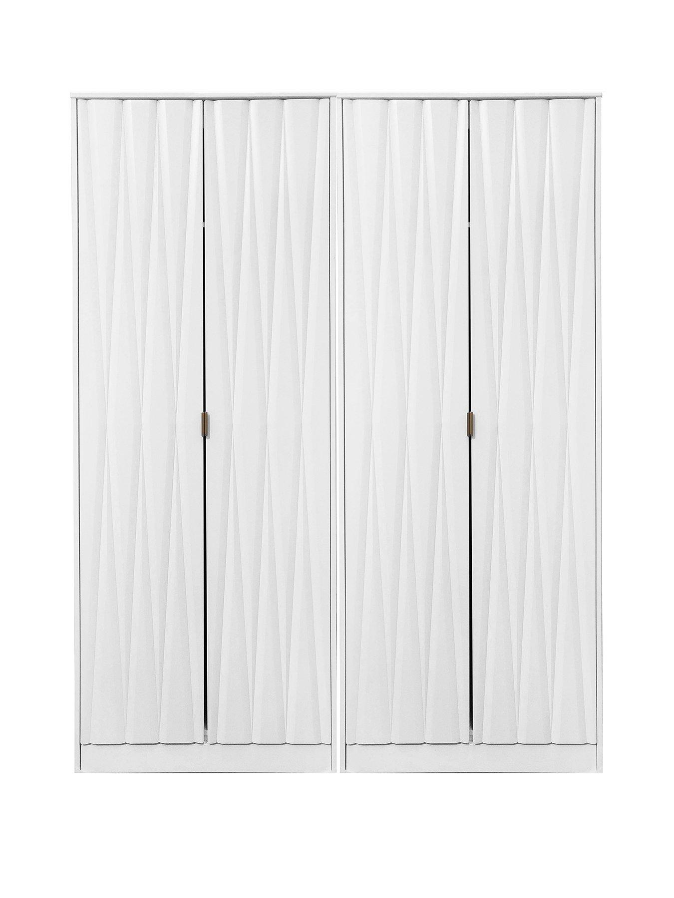 Image 2 of 5 of SWIFT Versailles Part Assembled 4 Door Wardrobe&nbsp;- FSC&reg; Certified