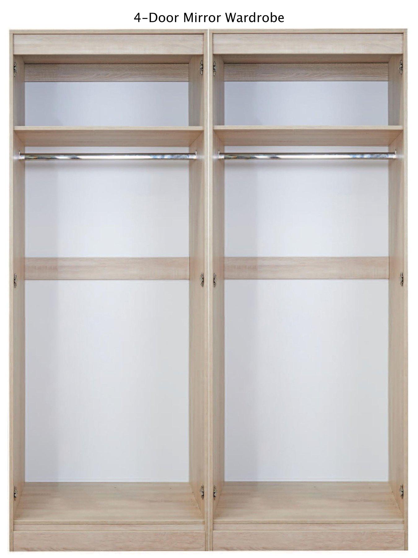 Image 3 of 5 of SWIFT Versailles Part Assembled 4 Door Wardrobe&nbsp;- FSC&reg; Certified