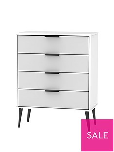 Copenhagen Ready Assembled 4 Drawer Chest