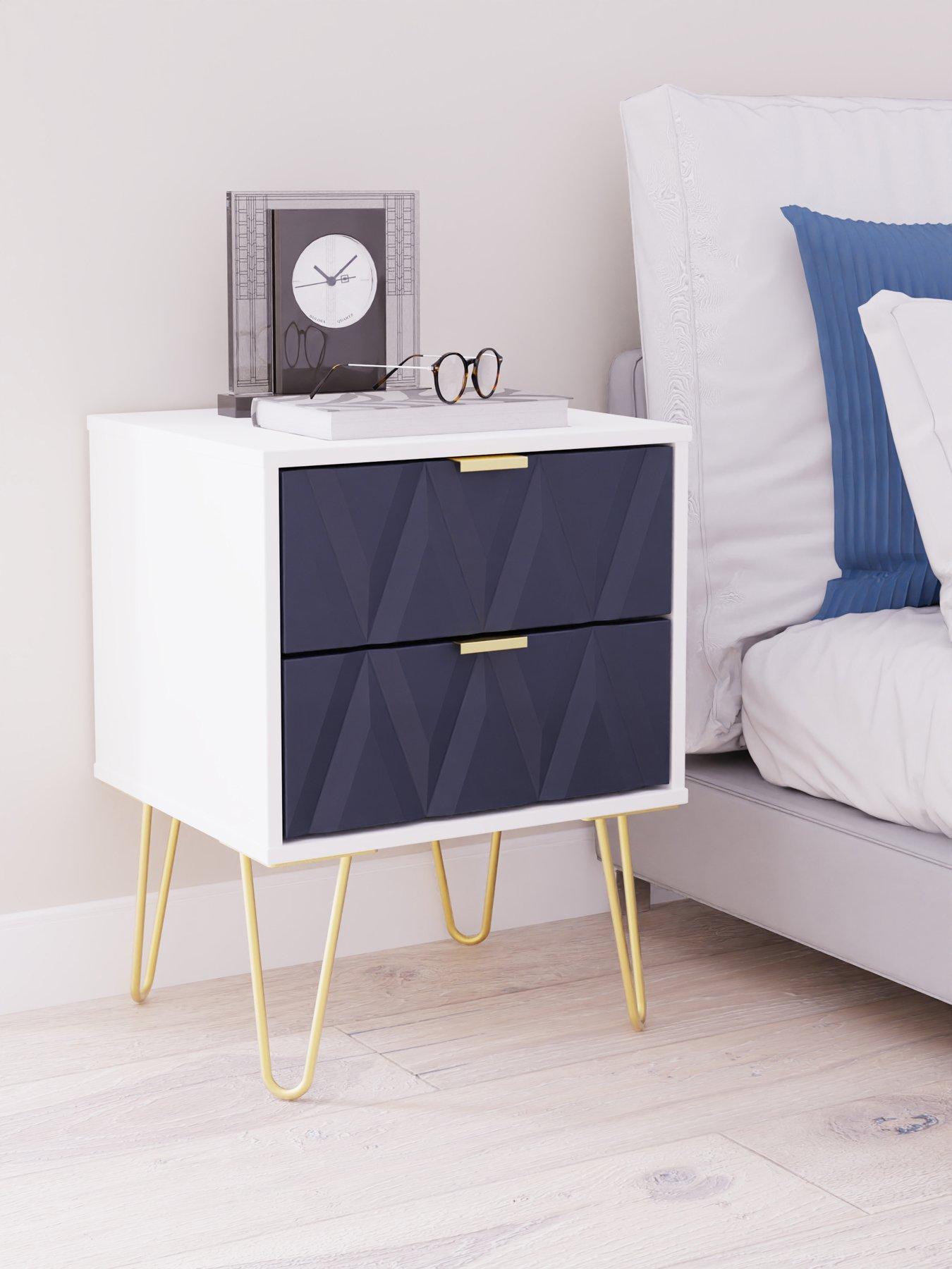 undefined Versailles Ready Assembled 2 Drawer Bedside Chest - FSC® Certified