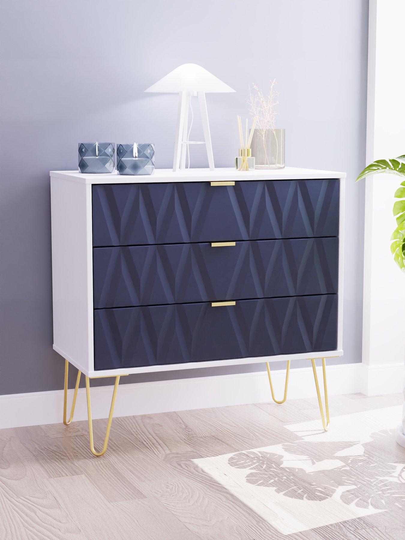 SWIFT Versailles Ready Assembled 3 Drawer Chest - FSC® Certified