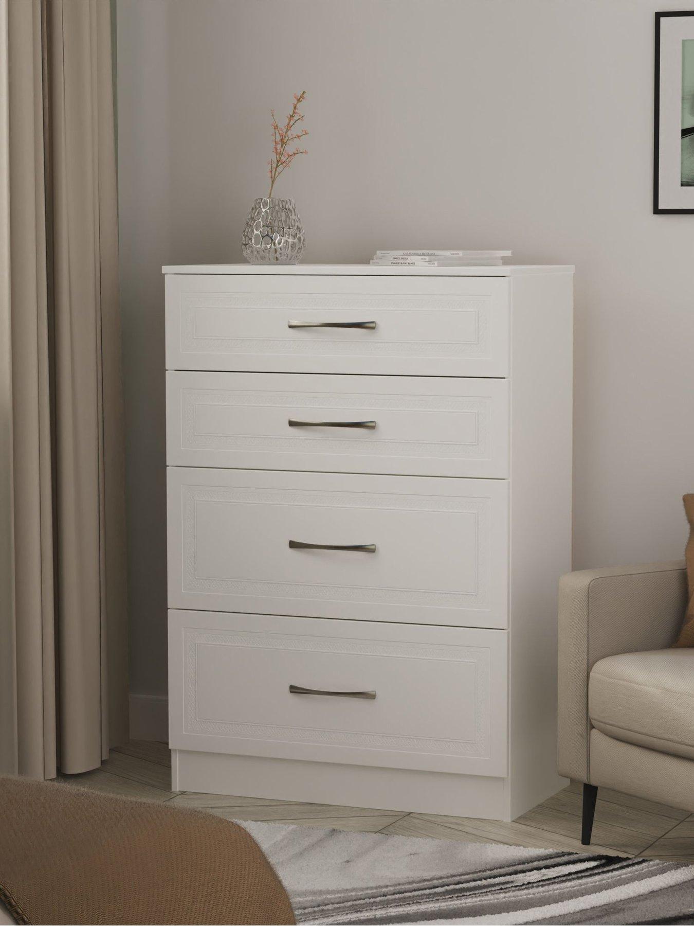 SWIFT Winchester Ready Assembled Graduated 4 Drawer Chest - FSC® Certified