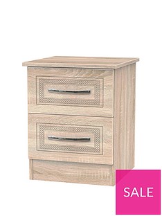 Winchester Ready Assembled 2 Drawer Bedside Chest