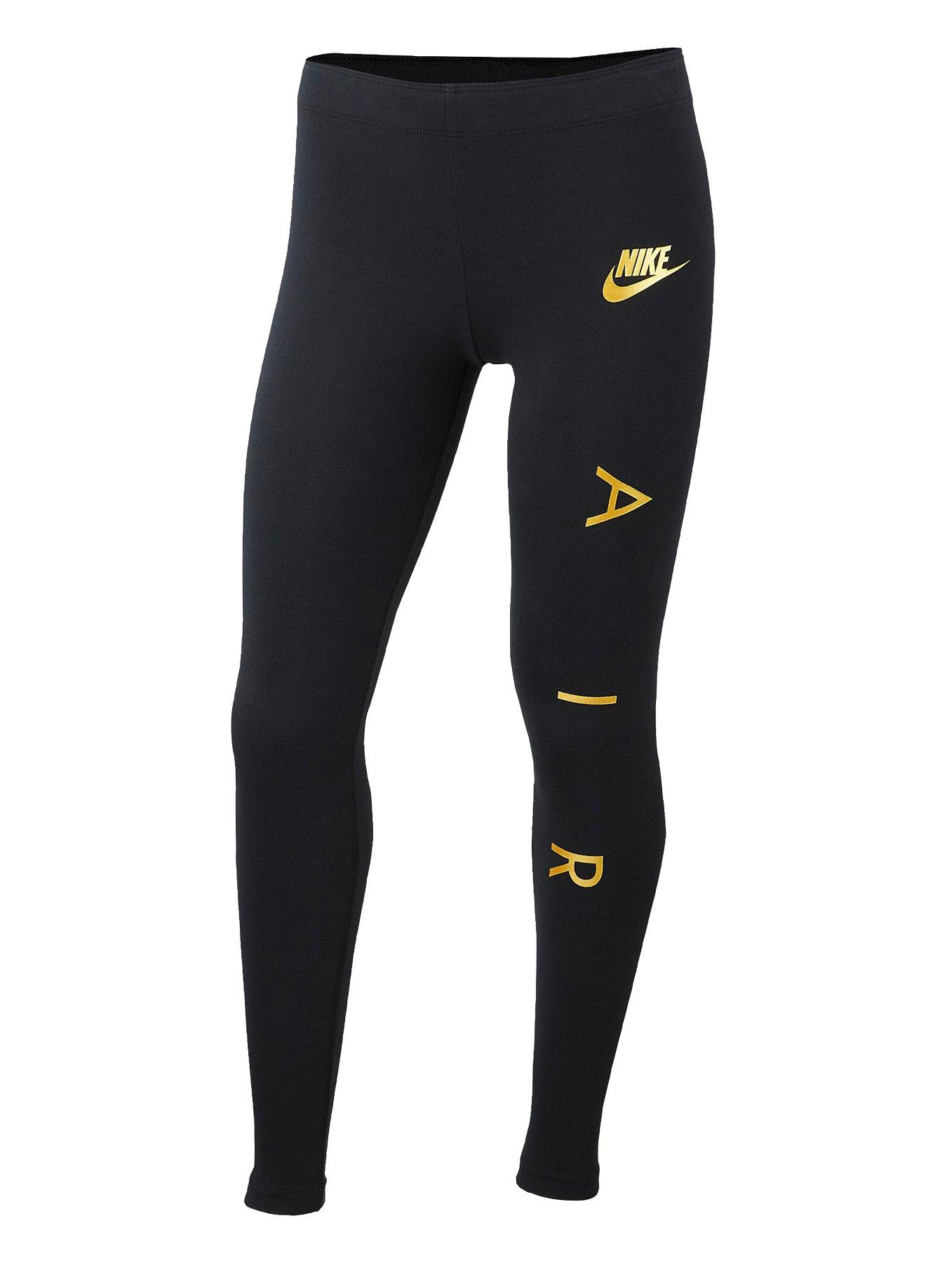 black and gold nike leggings