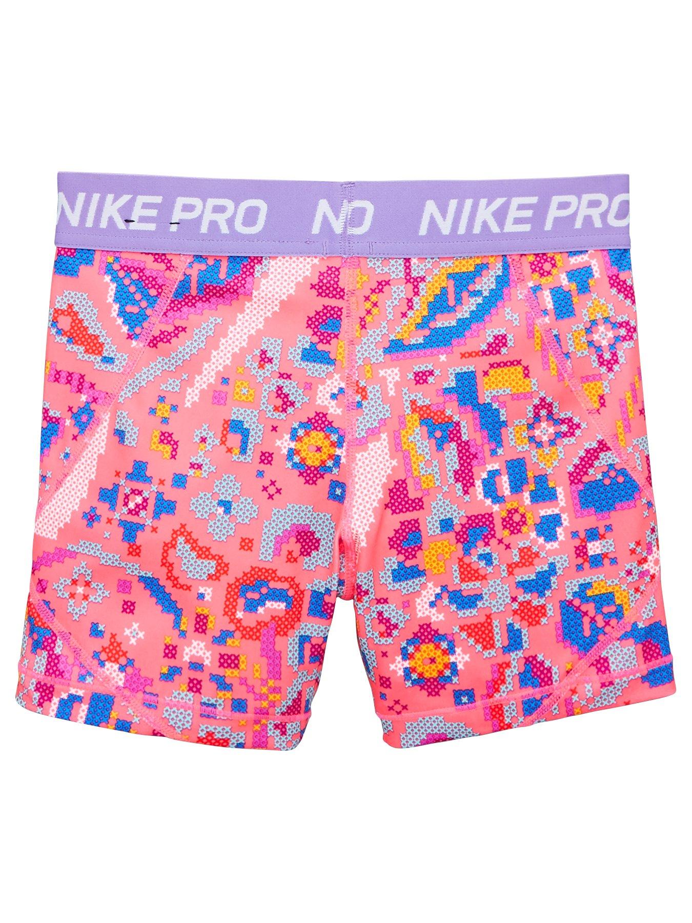 pink nike boy shorts