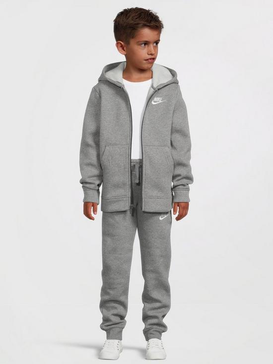 Nike Sportswear Kids Core Tracksuit Jogger Set - Dark Grey | very.co.uk