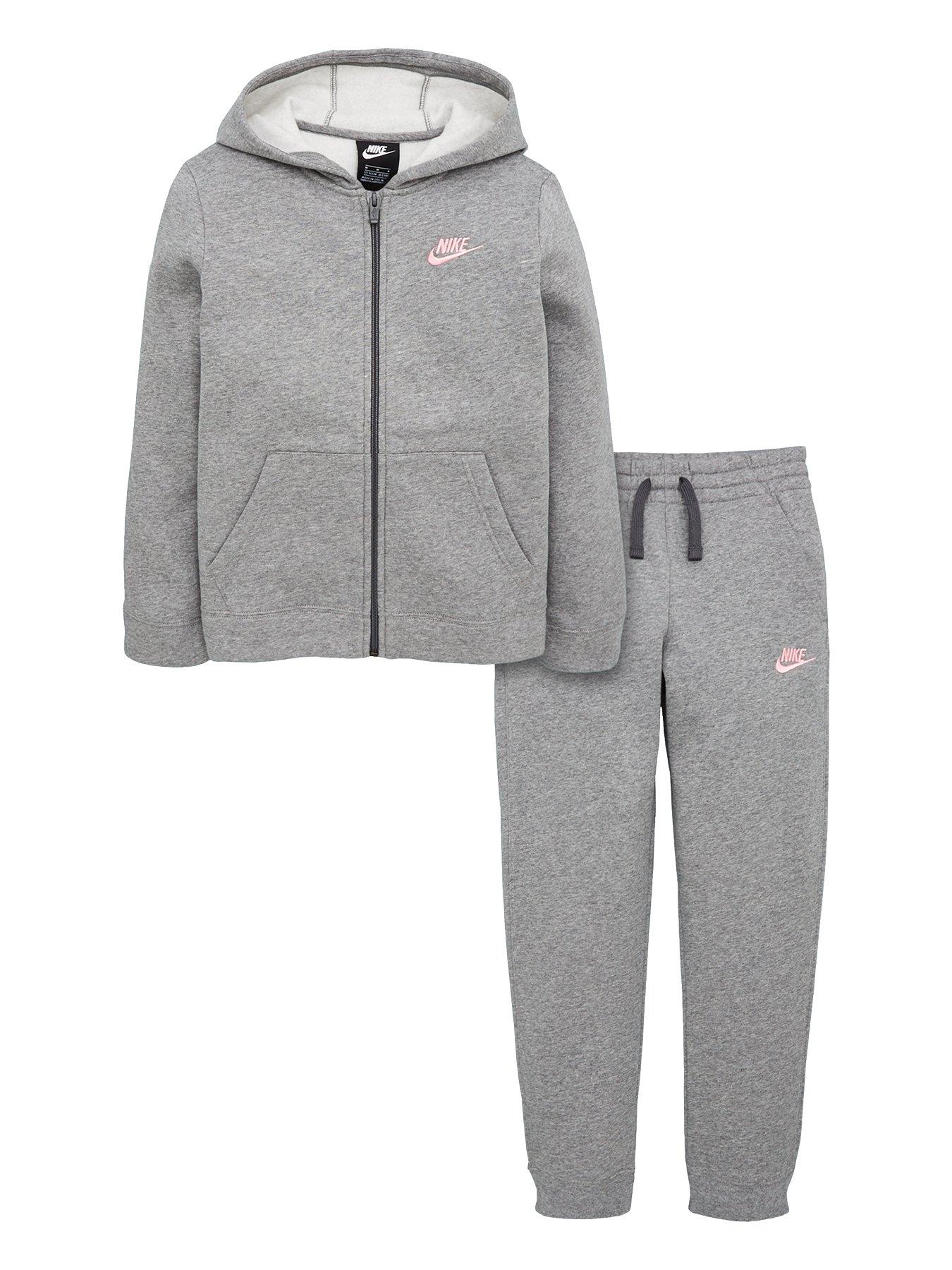 gray nike tracksuit