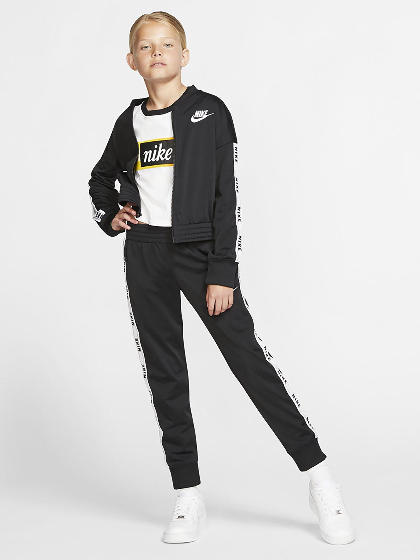 ladies black nike tracksuit