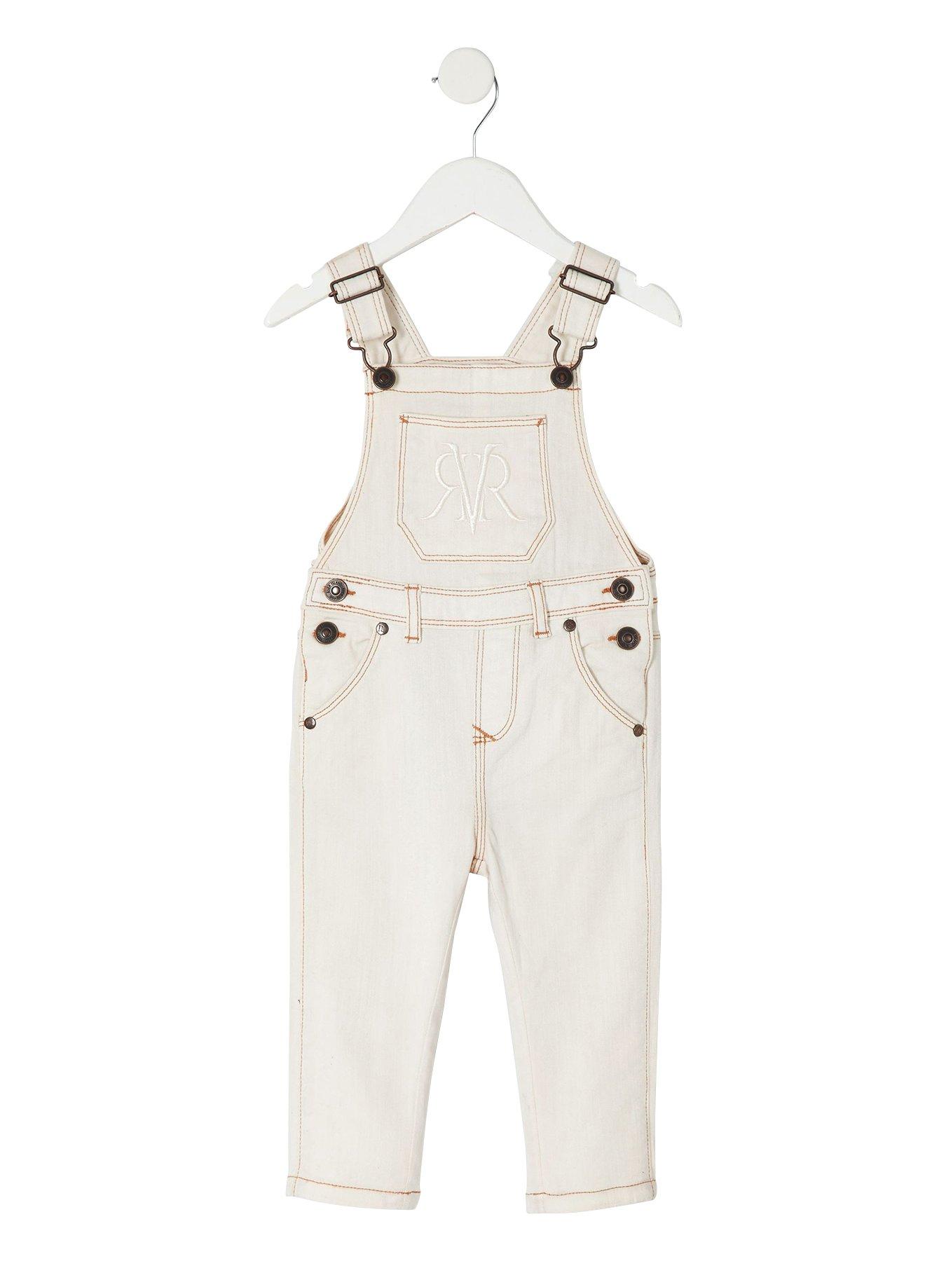 cream dungarees