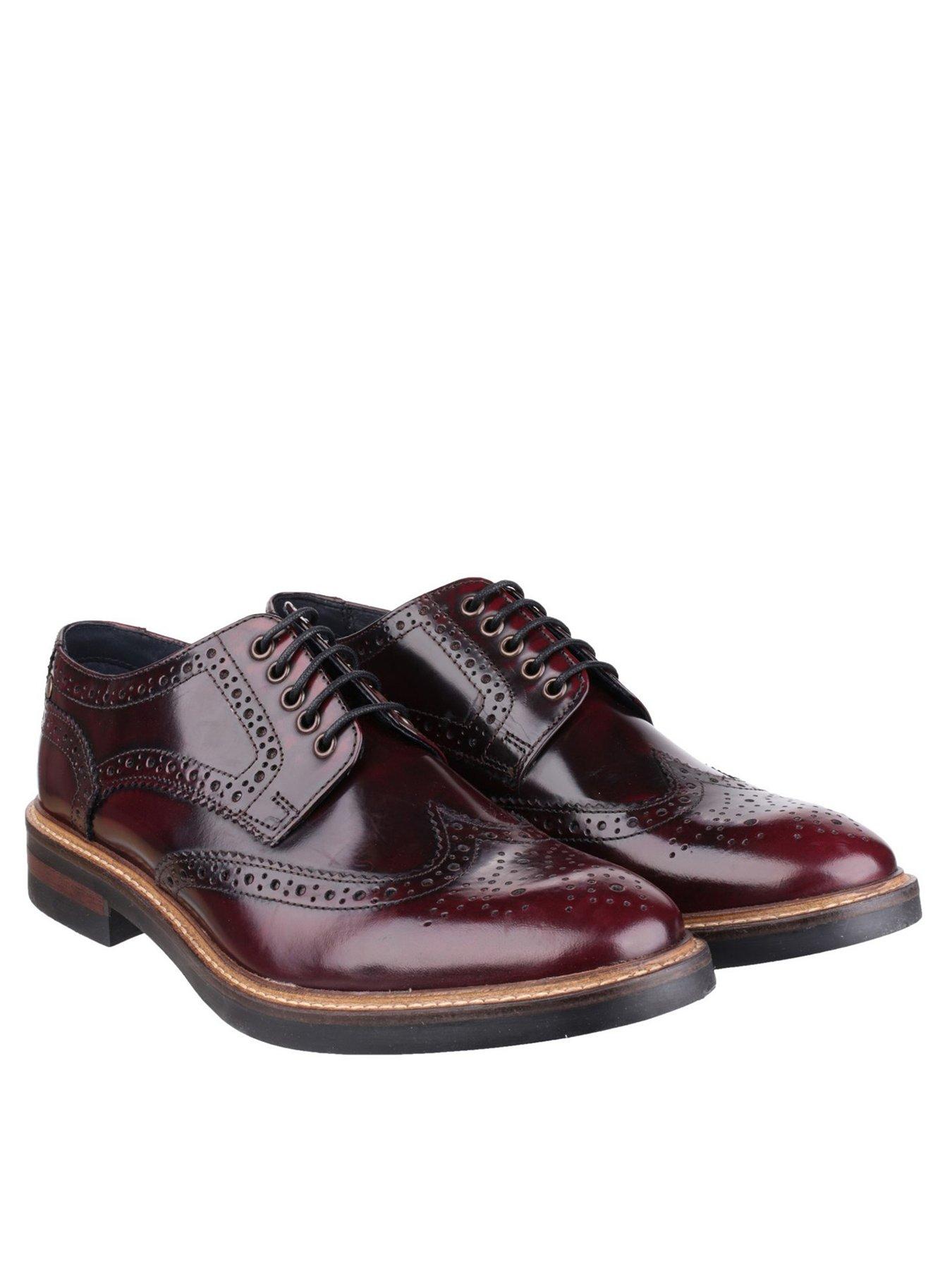 Base London Mens Formal Brogue Shoes - Harry