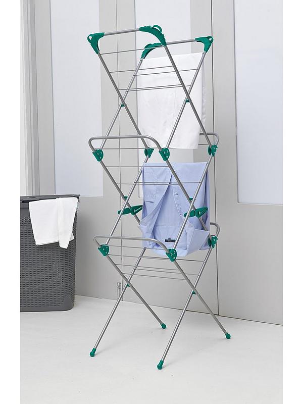 ADDIS 3 TIER CLOTHES AIRER LAUNDRY DRYER CONCERTINA INDOOR OUTDOOR PATIO HORSE 