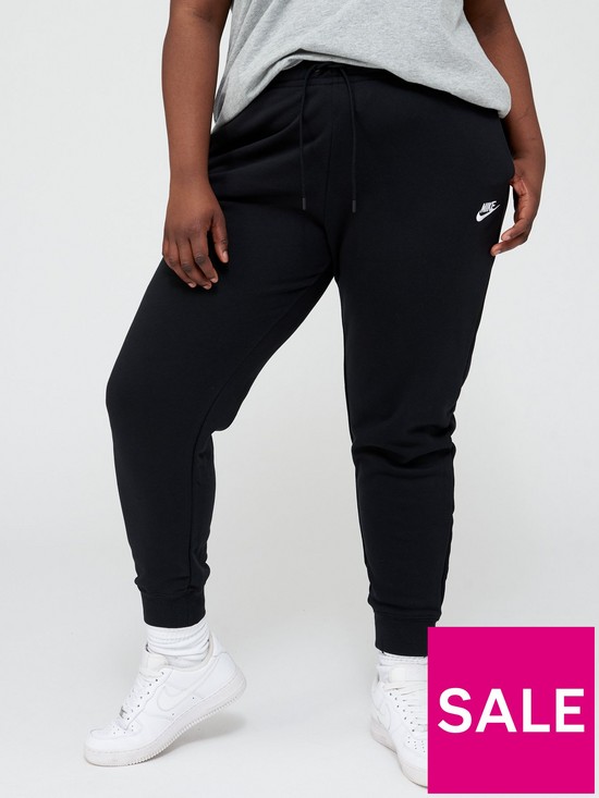 front image of nike-nsw-essential-pant-curve-black