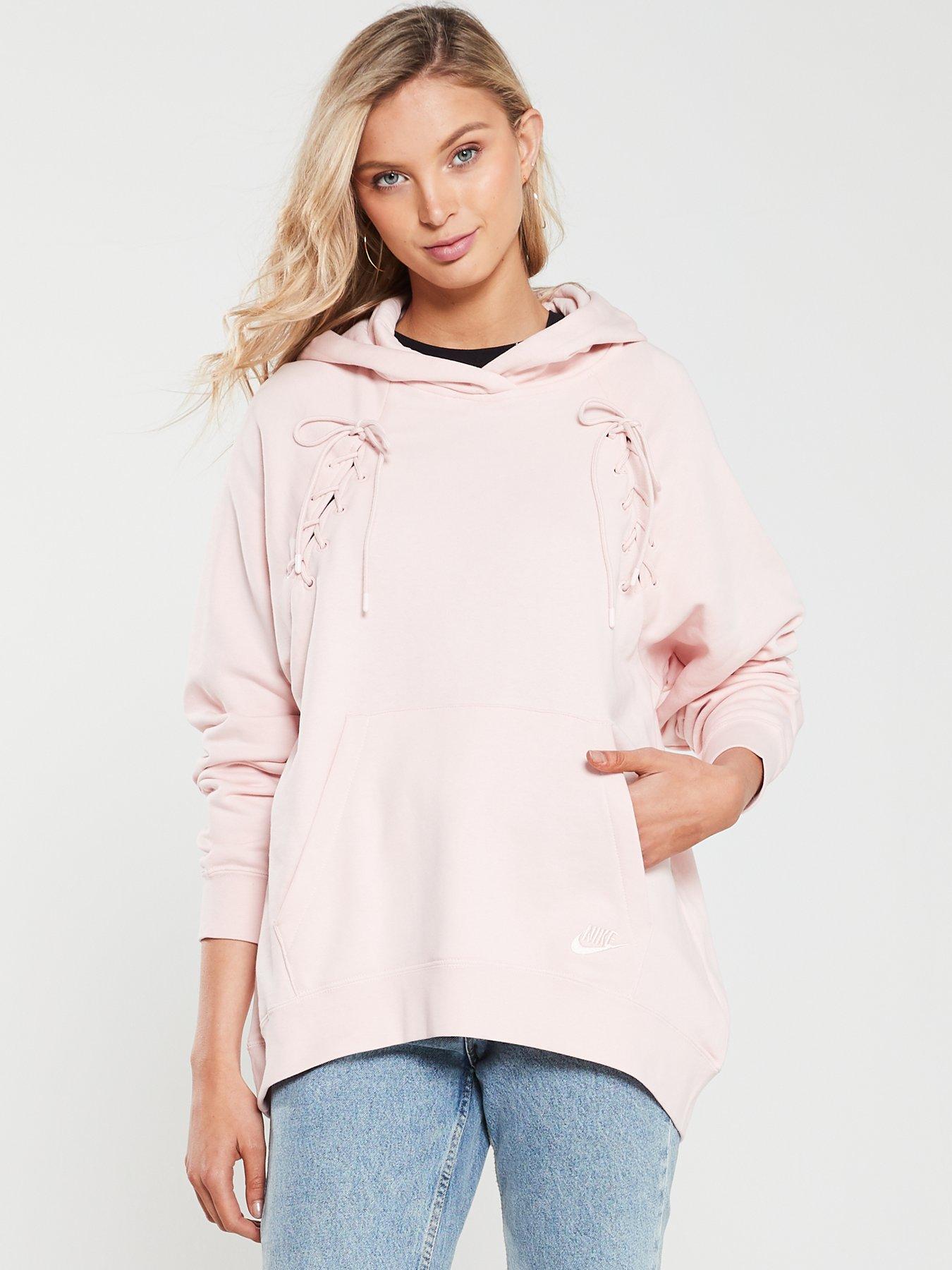 nike nsw pink hoodie