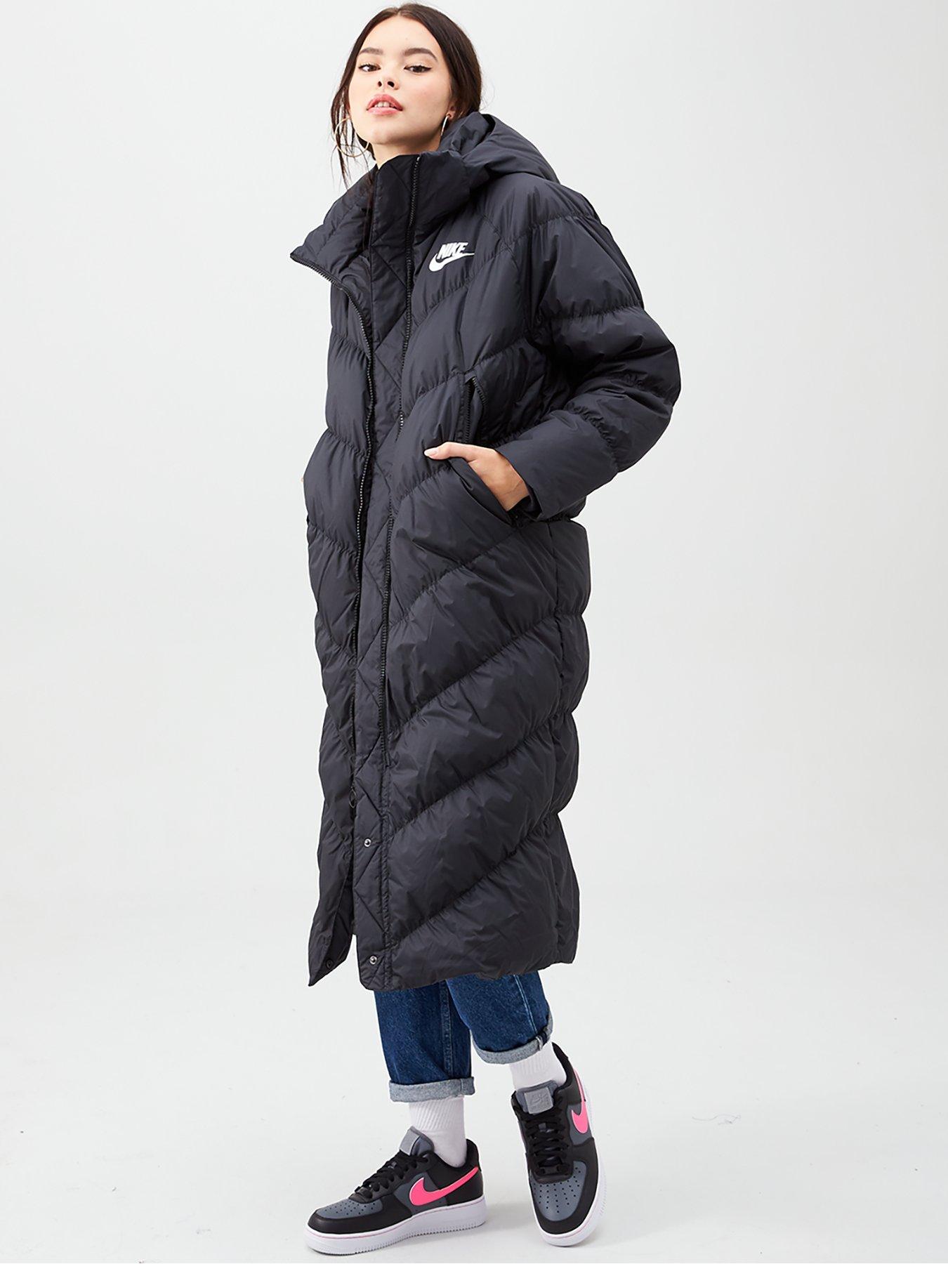 nike long down parka