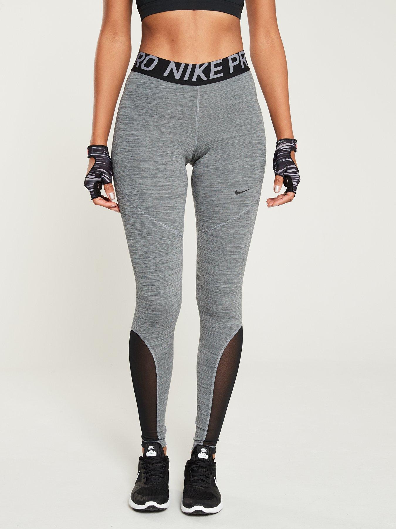 nike pro gray leggings