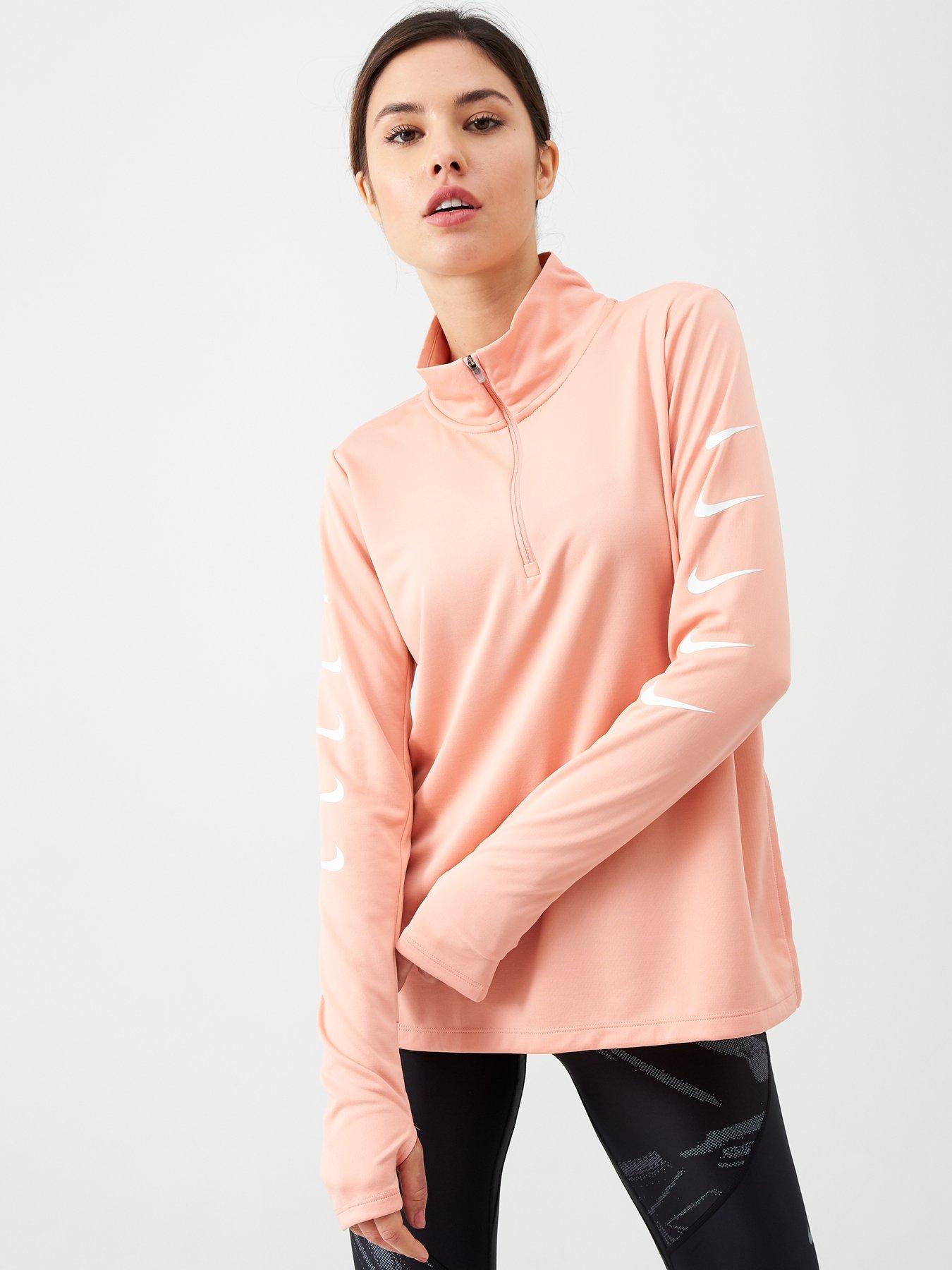 nike running top pink