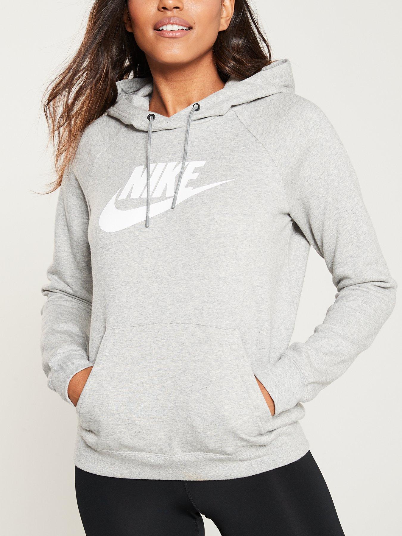 nike grey essentials hoodie