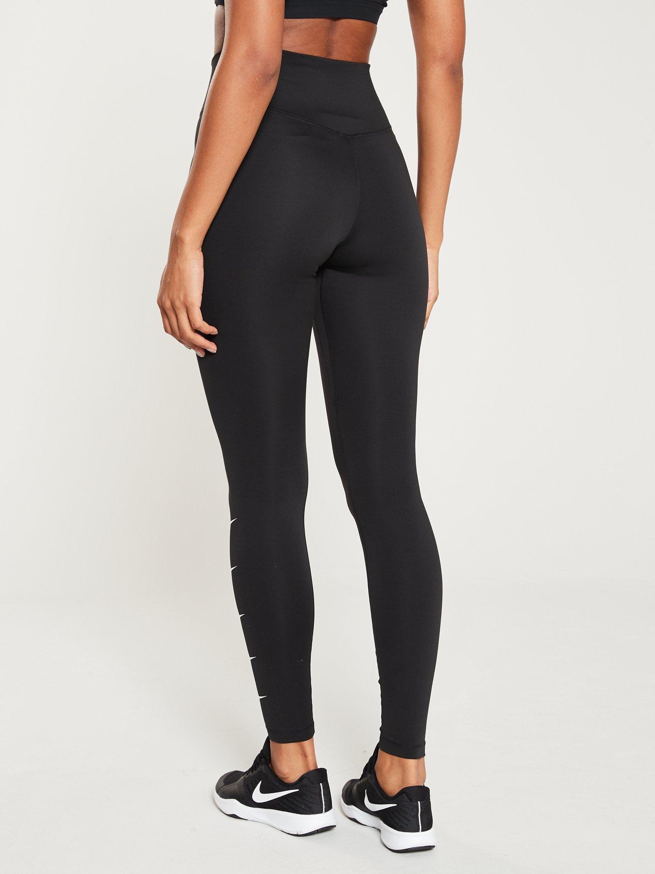 plain black nike leggings