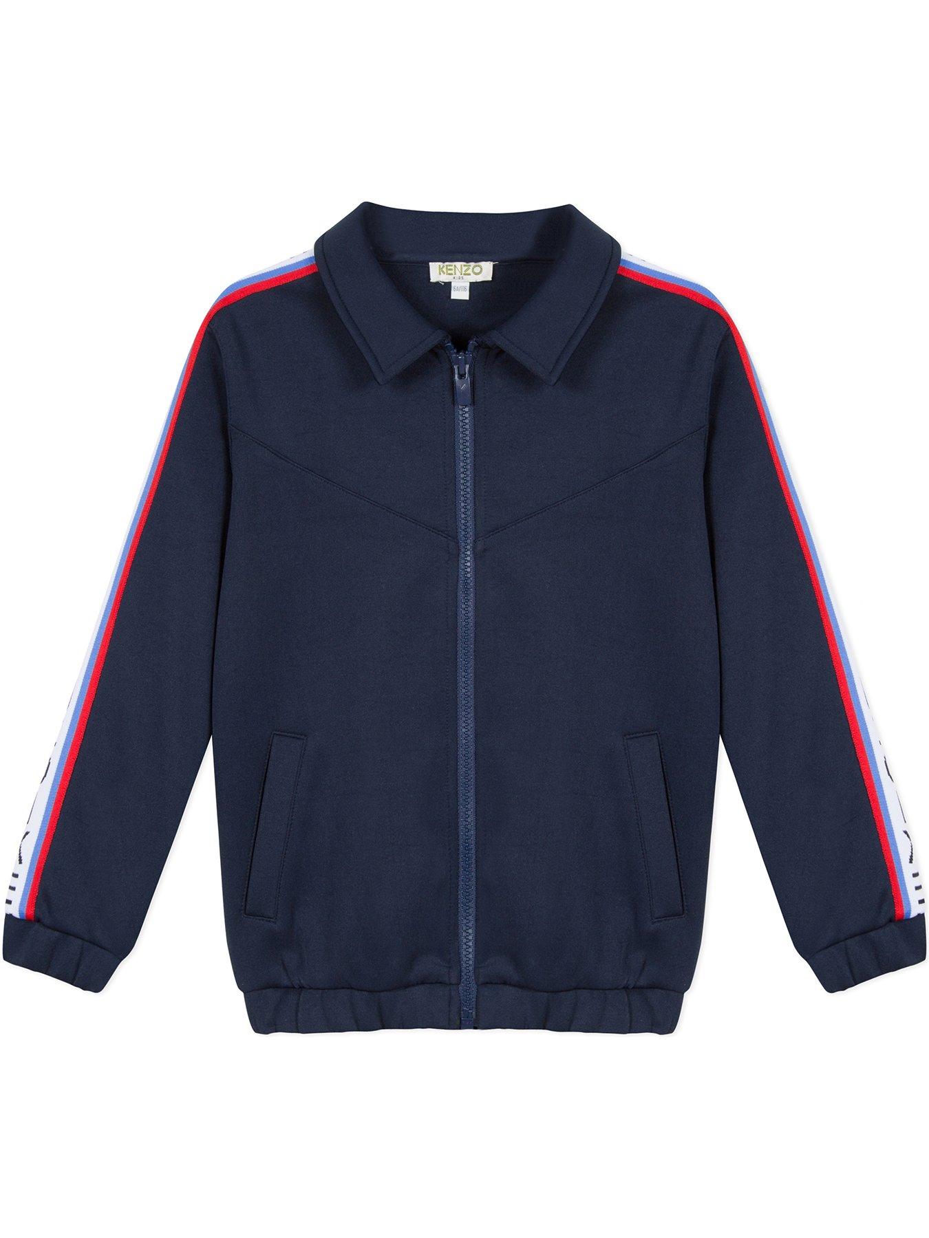 Kenzo Boys Garrison Taped Zip Through Track Jacket review