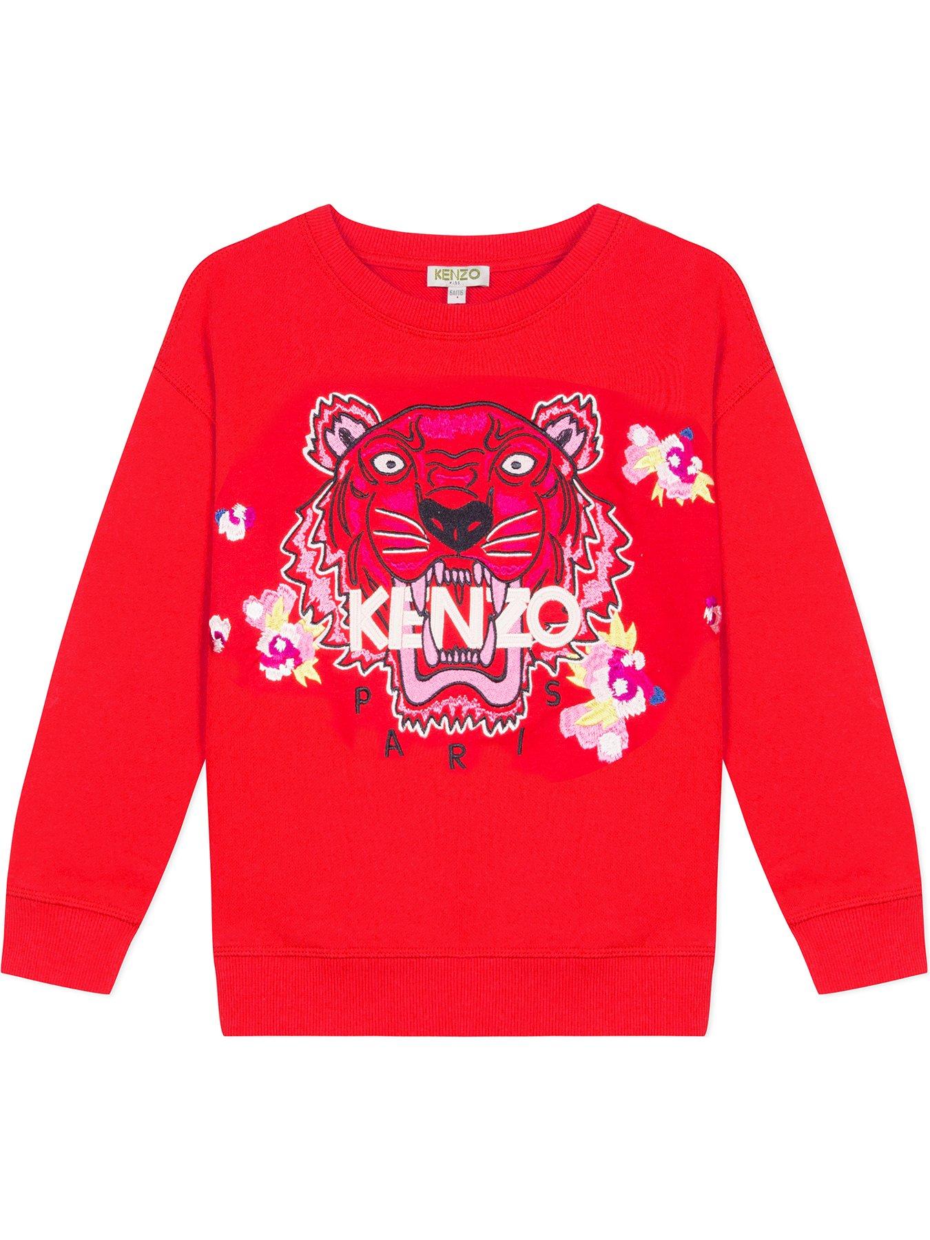 red kenzo sweater