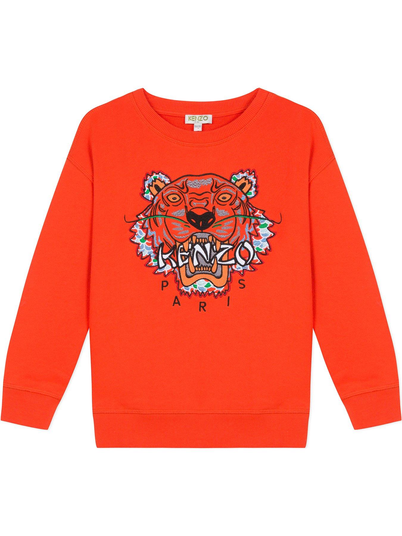 kenzo orange sweater