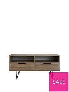 SWIFT Tokyo Ready Assembled TV Unit with Hair Pin Legs - fits up to 48 inch TV