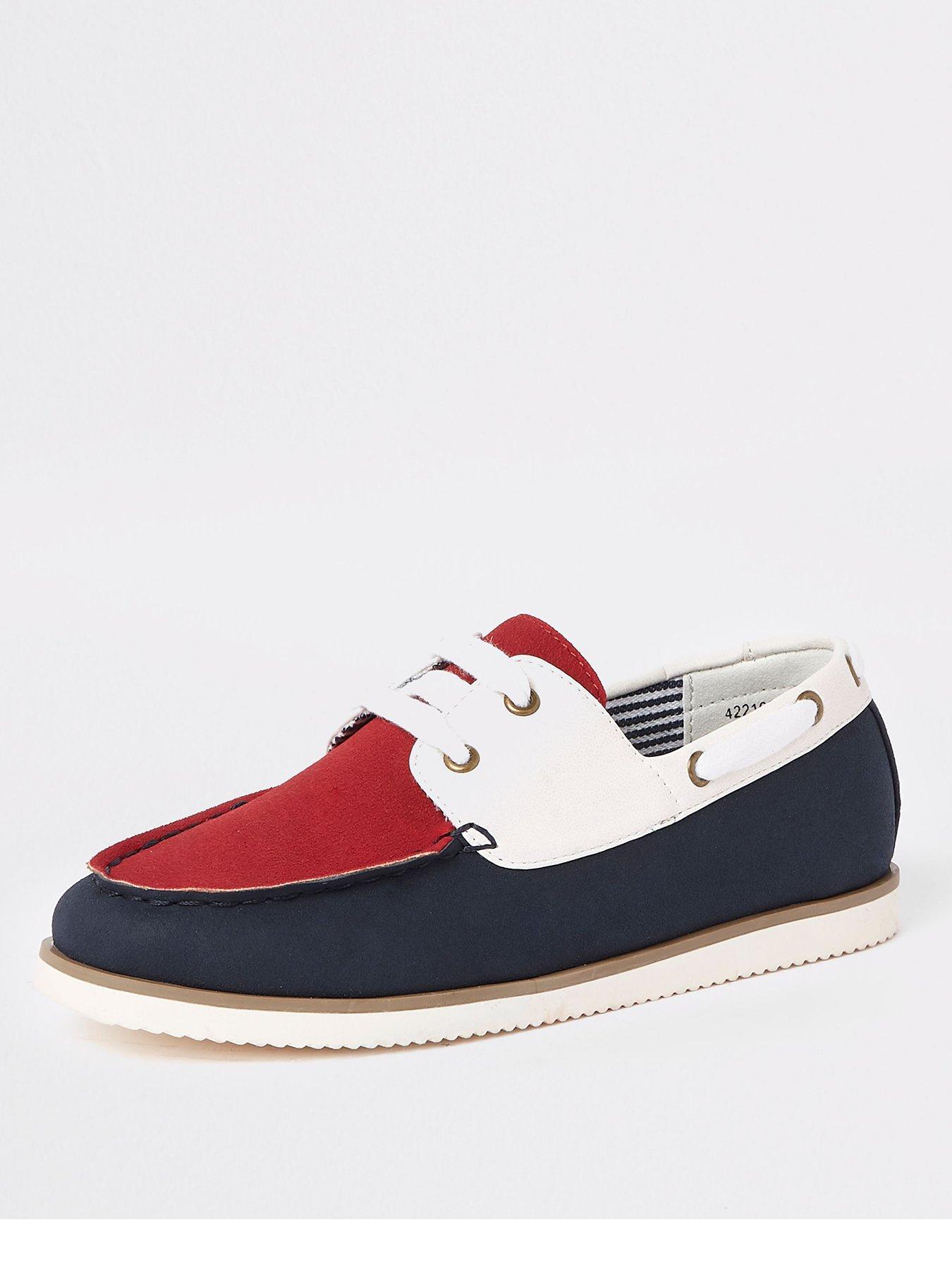 boys navy boat shoes