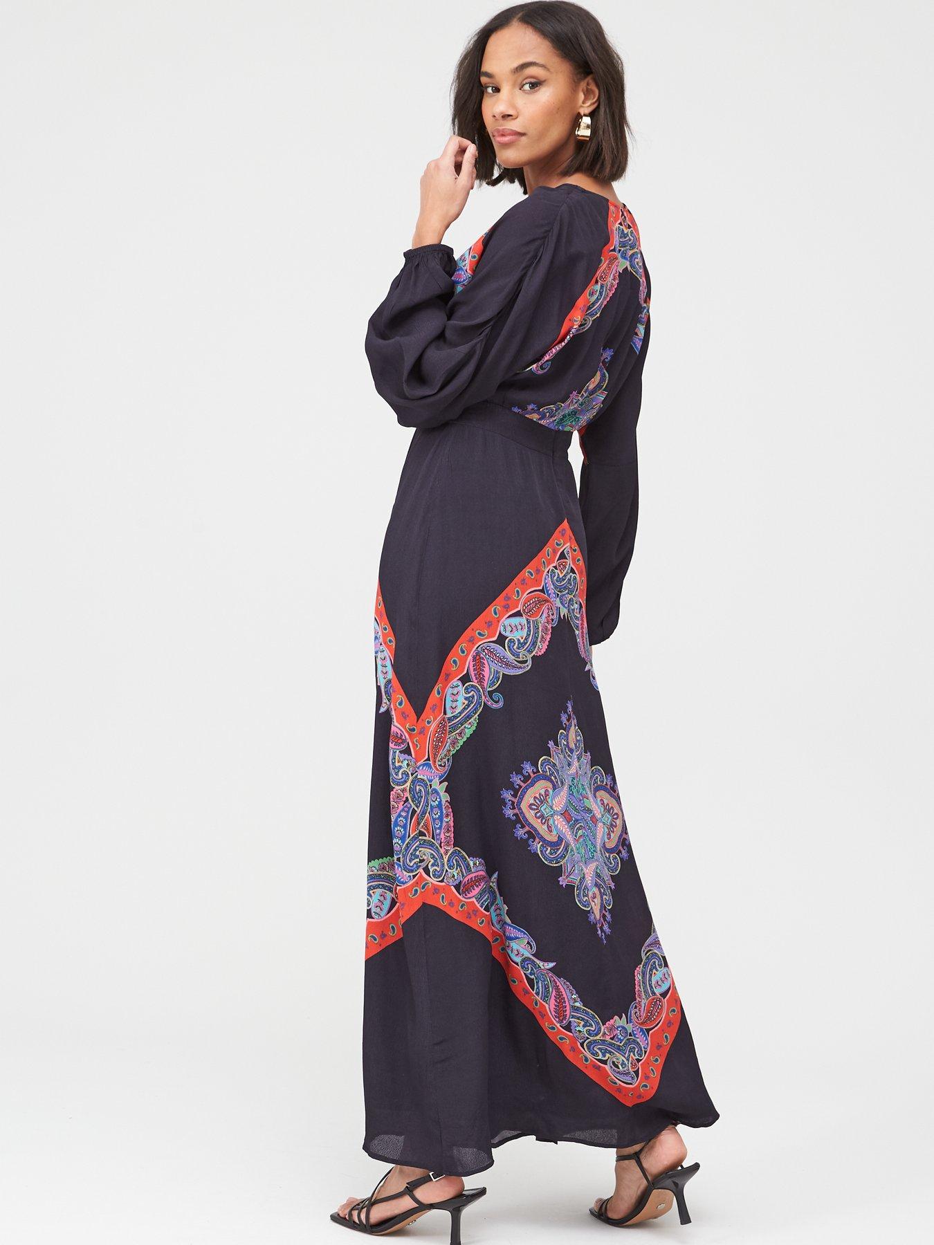 kimono maxi dress uk