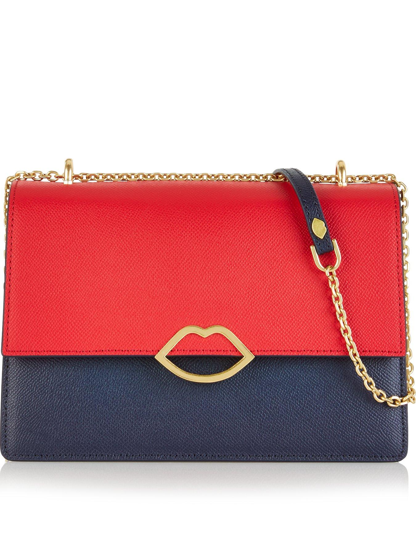 Lulu Guinness Poppy Colourblock Cut Out Lip Shoulder Bag review