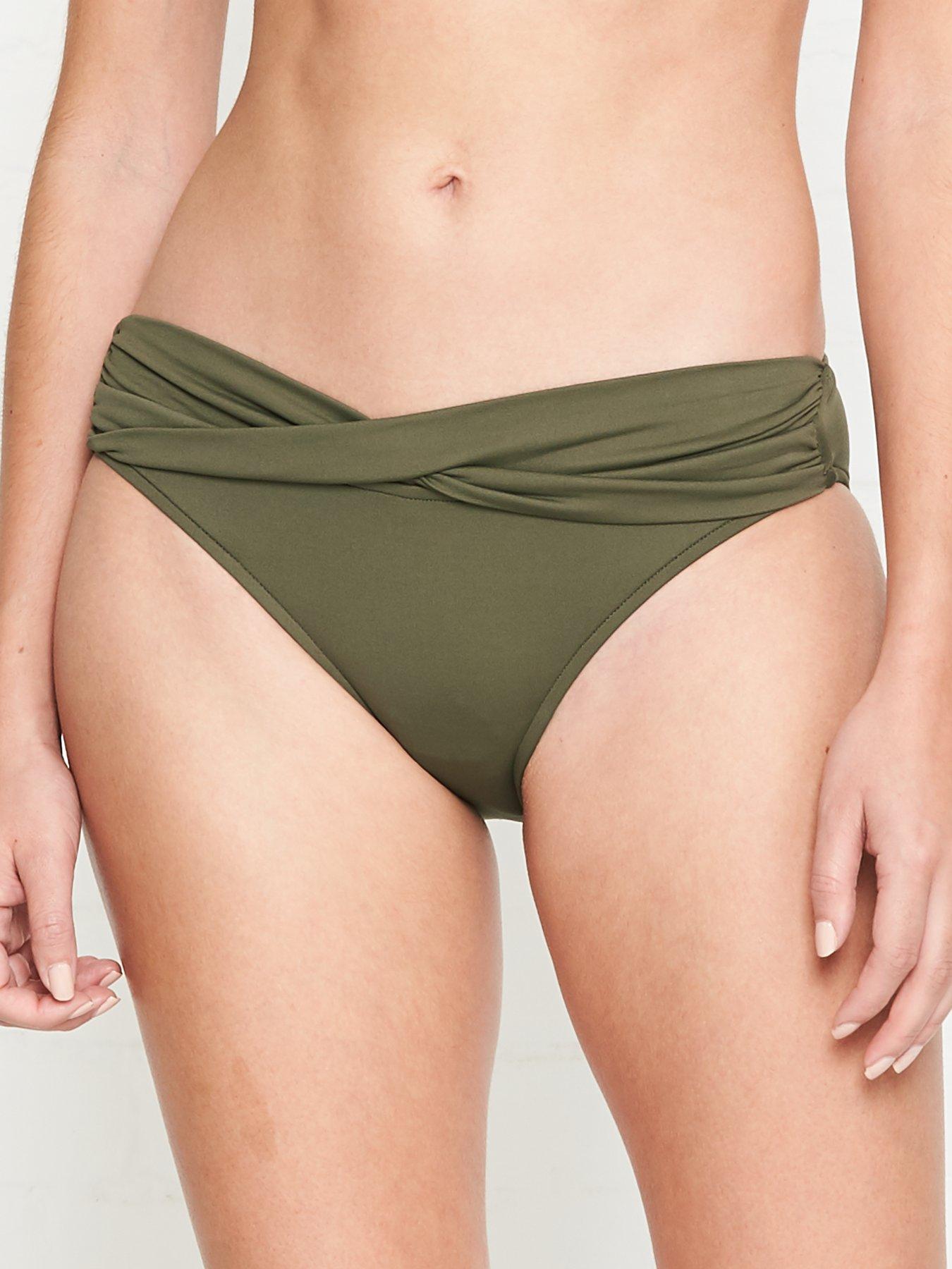 seafolly olive green bikini