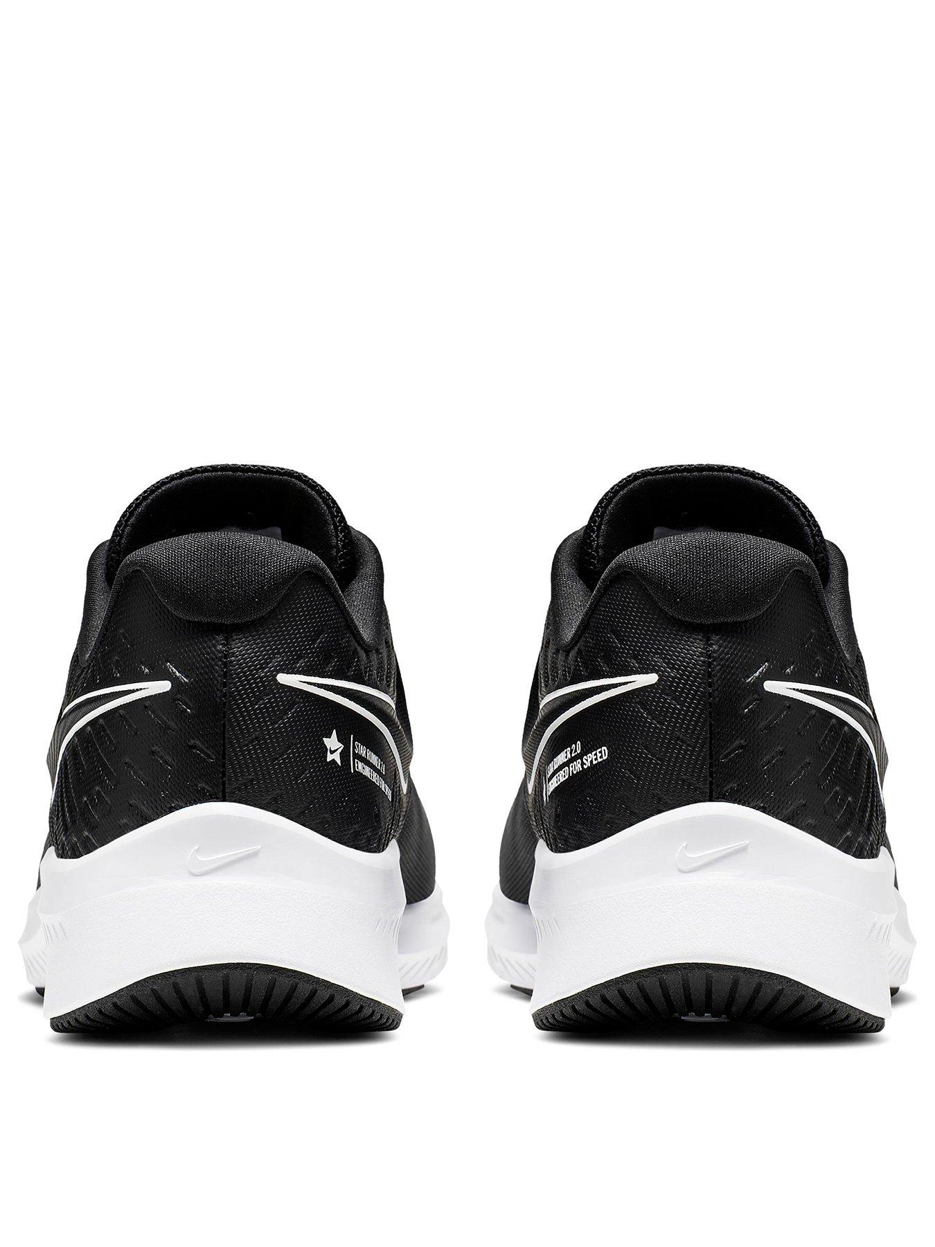 nike star runner black junior