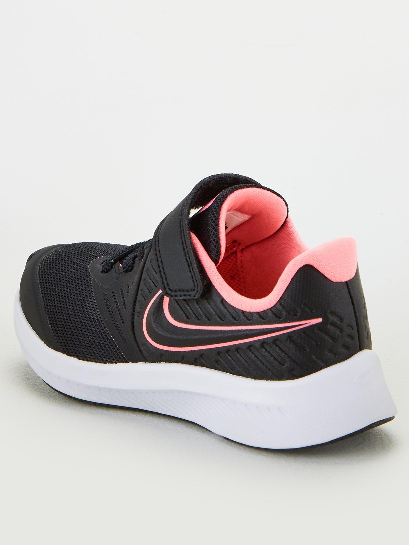 nike star runner black pink