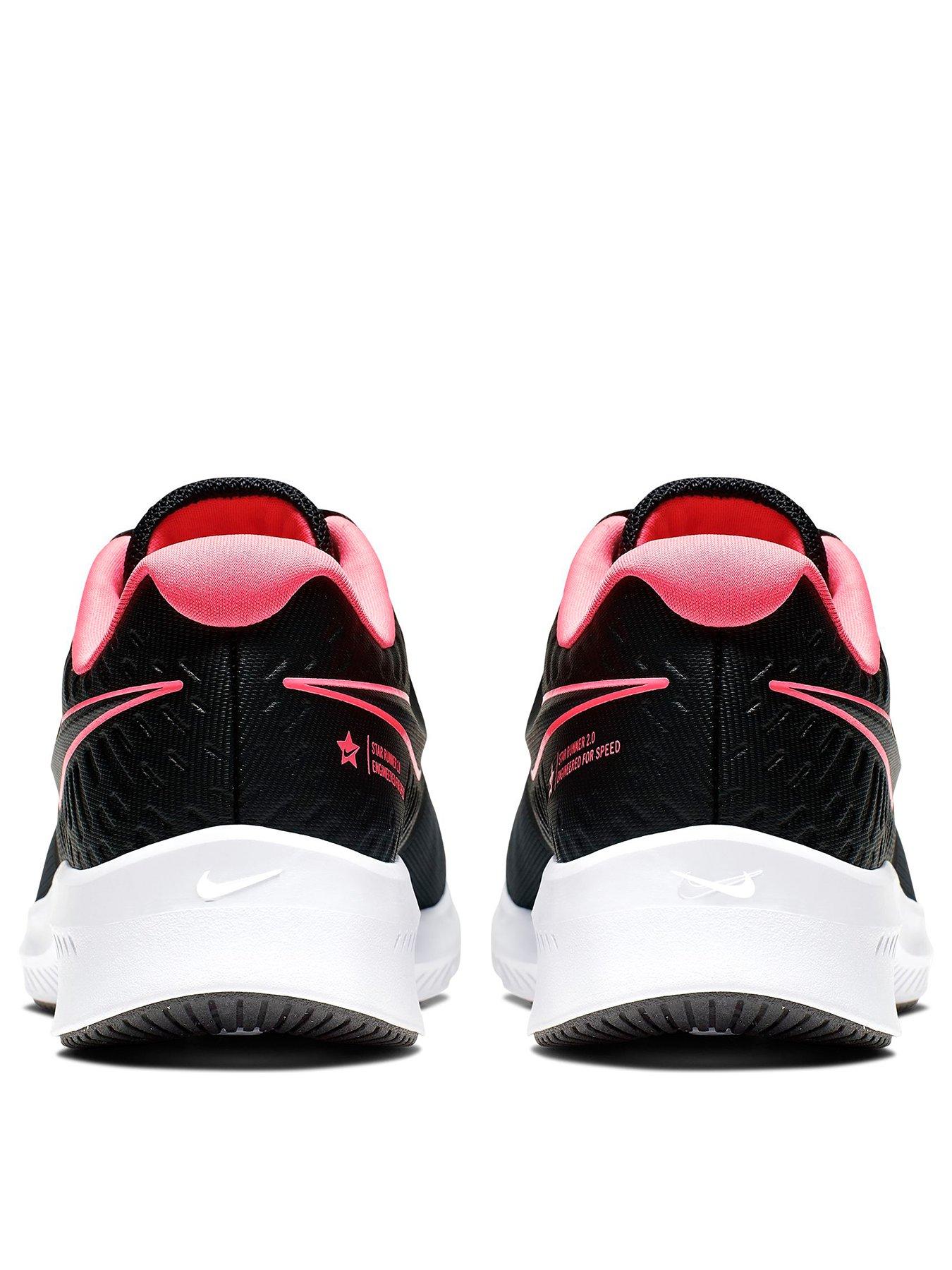 nike star runner black pink