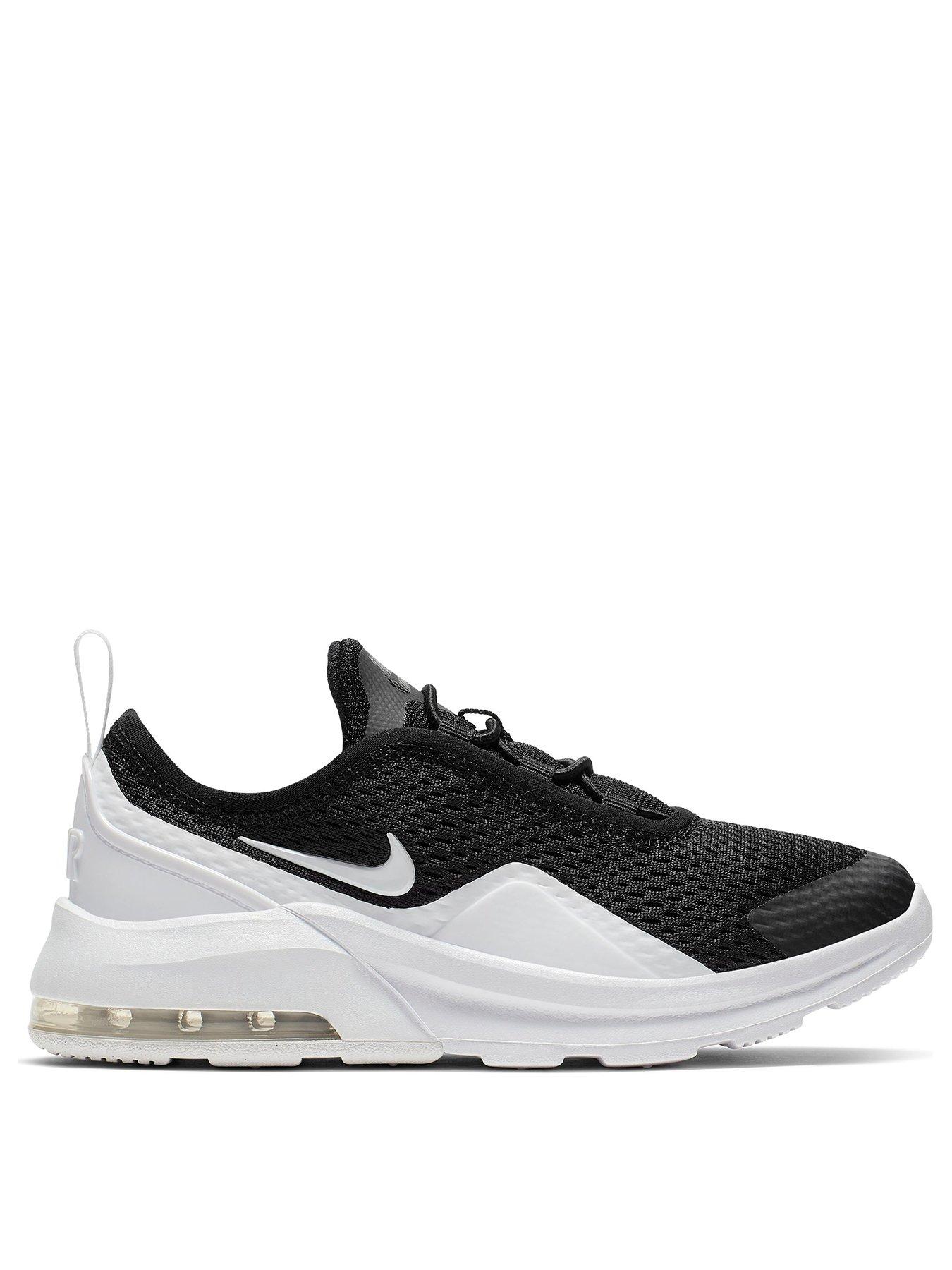 nike air max trainers black and white