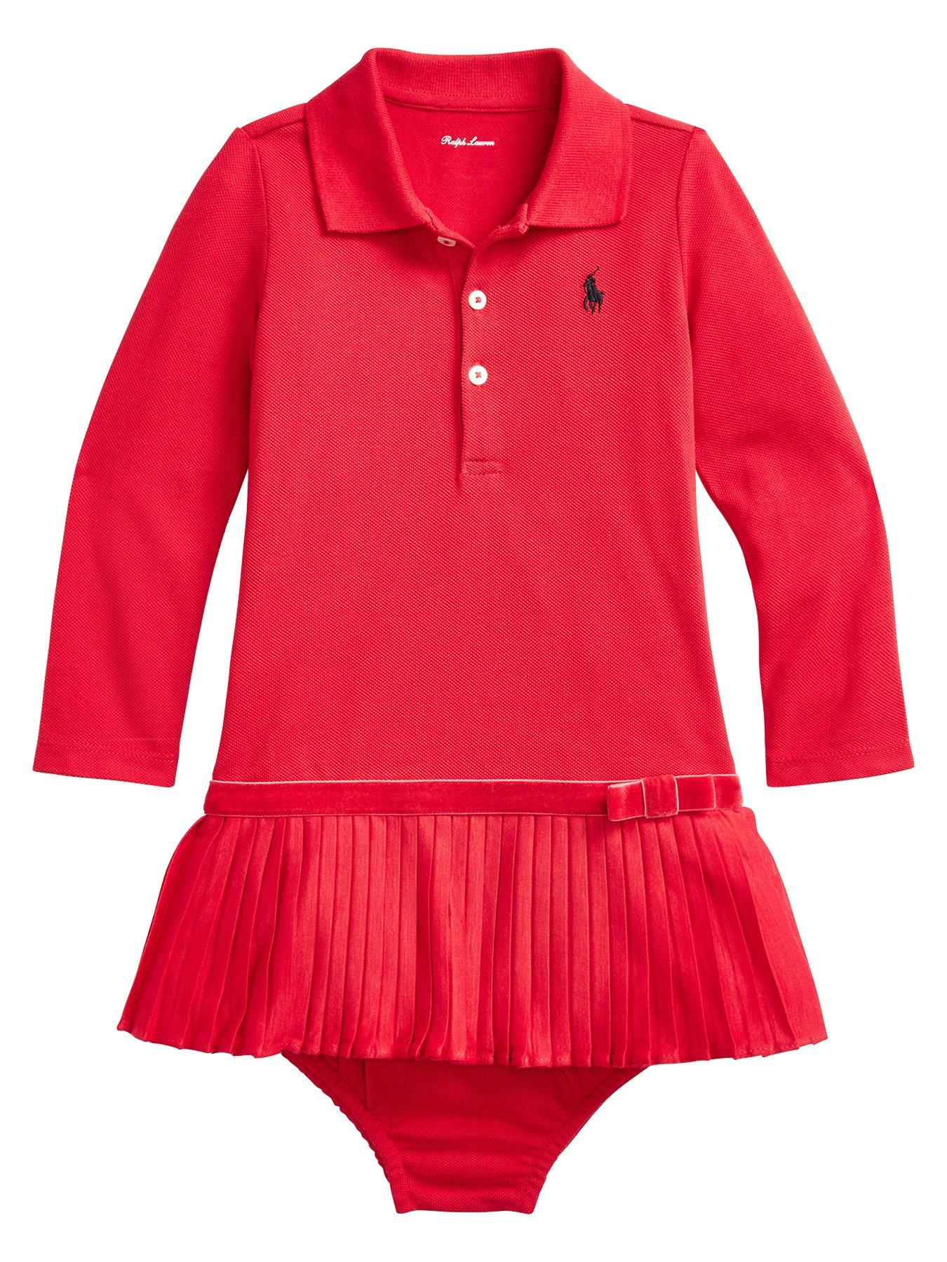 baby girl red ralph lauren dress