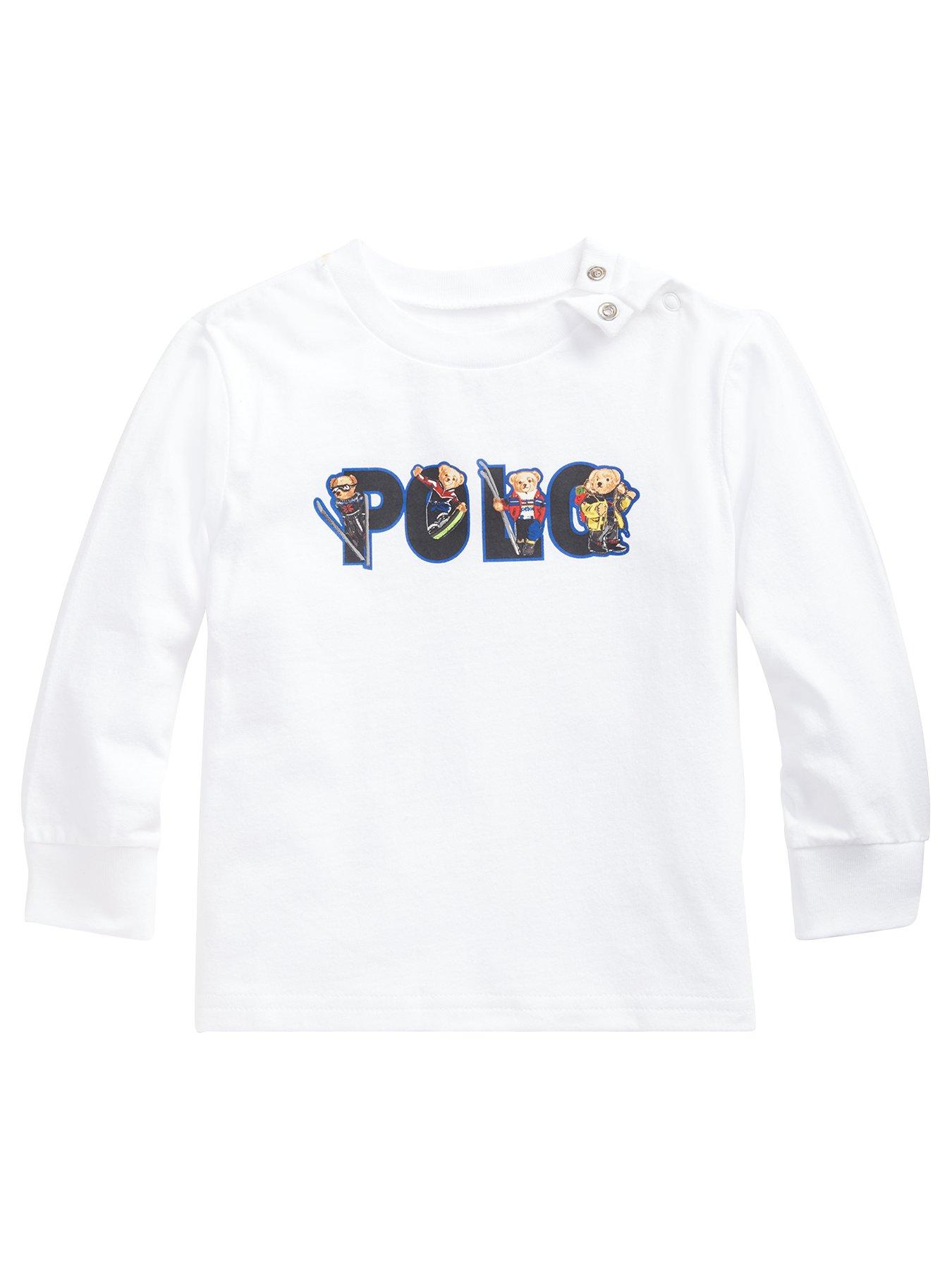 baby boy white ralph lauren t shirt