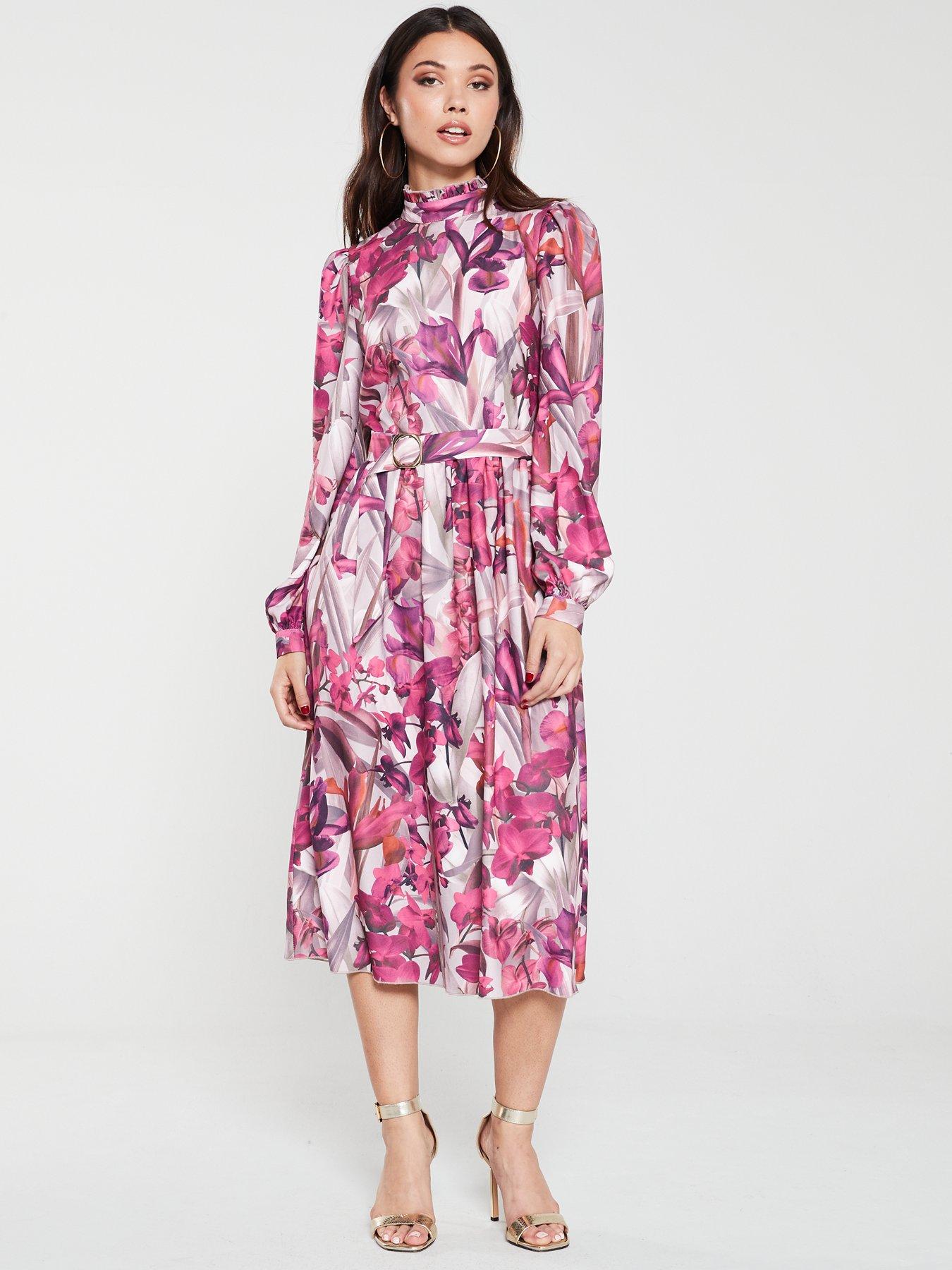 little mistress floral midi dress