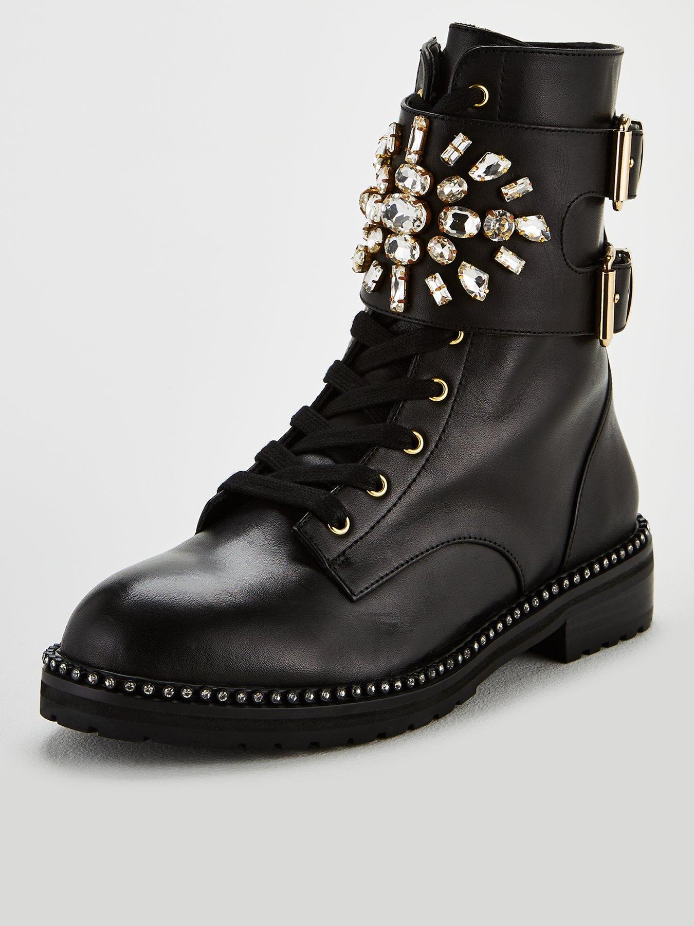 kurt geiger stoop embellished boots