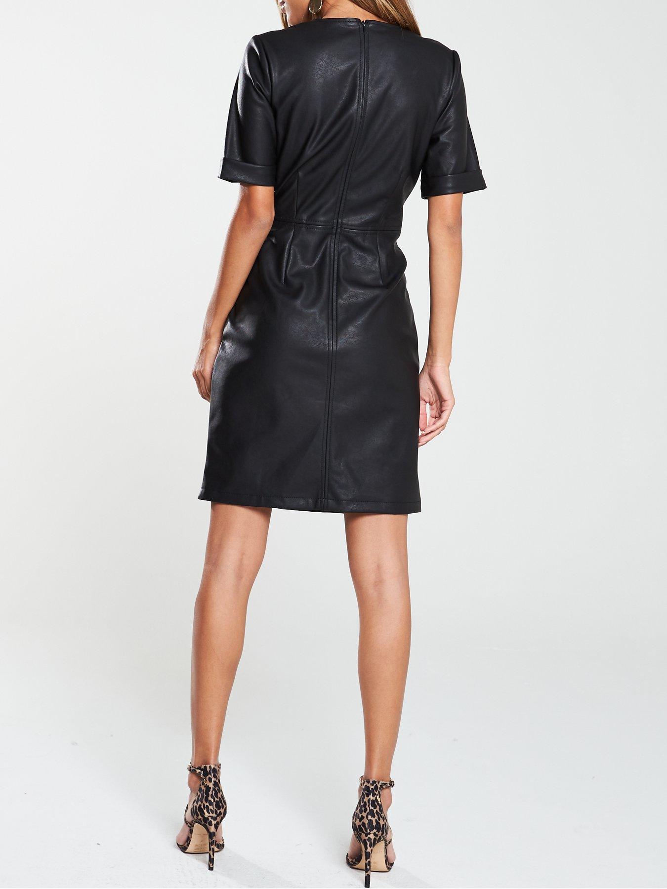 very leather dress