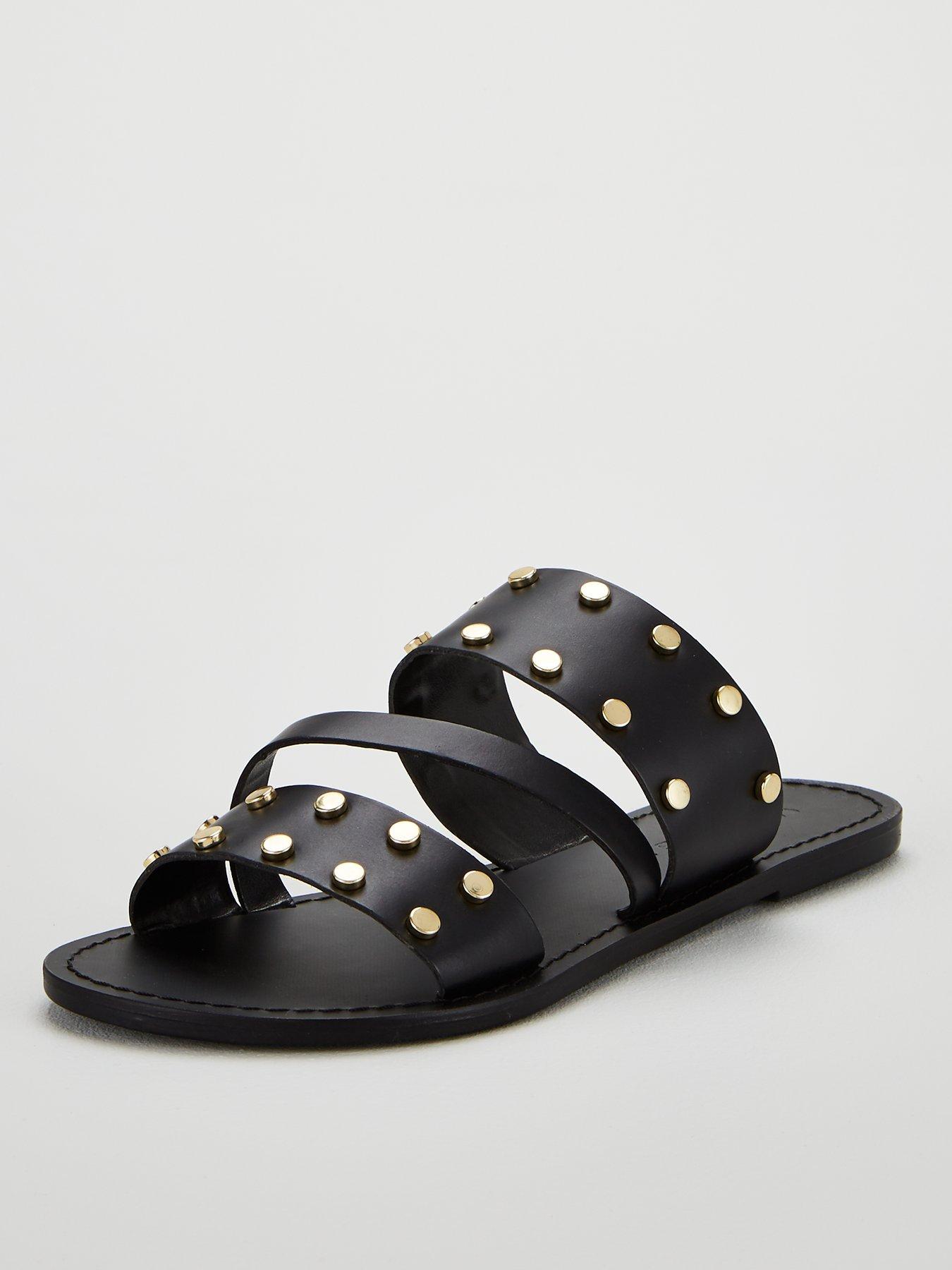 wide fit flat sandals uk