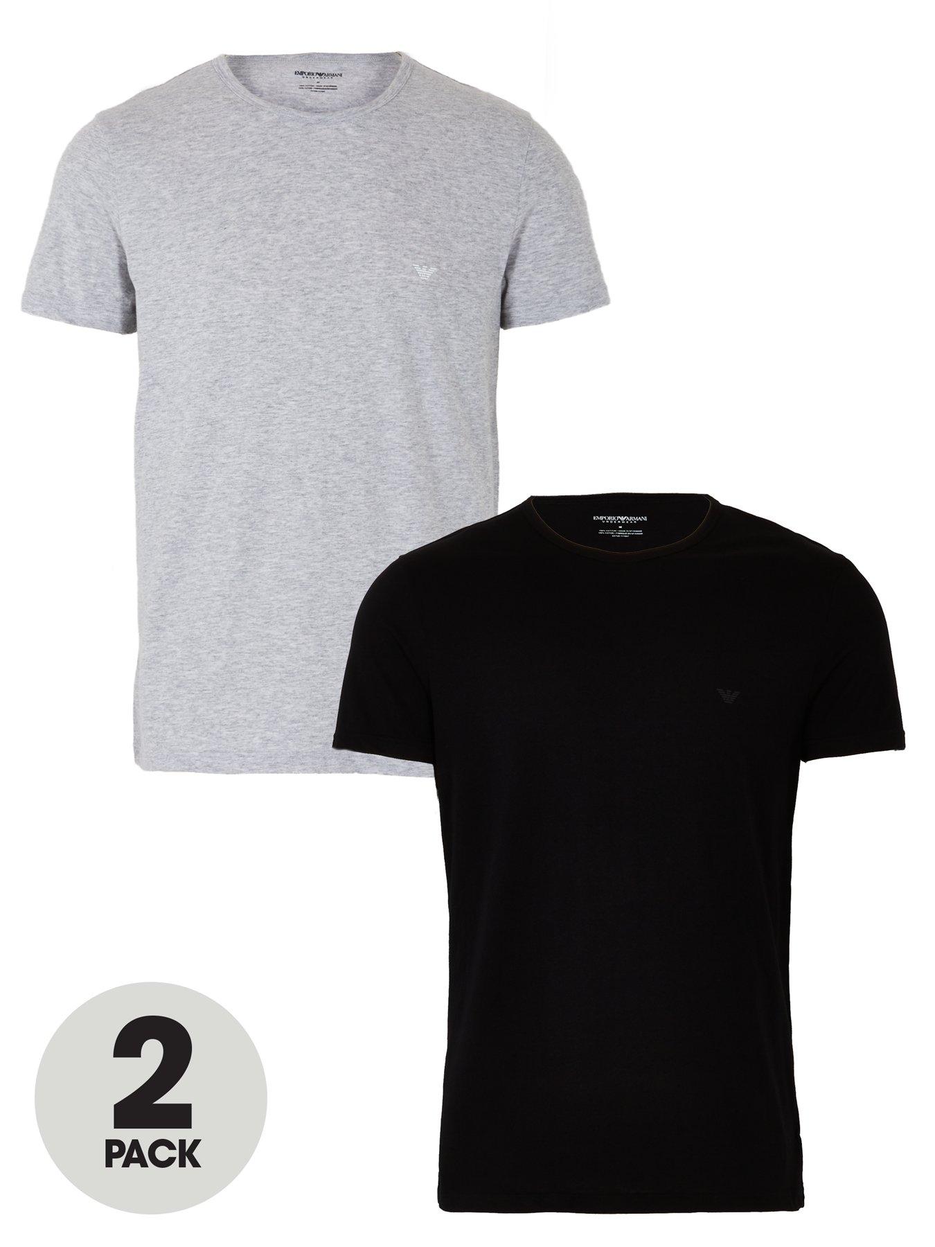 Nightwear & Loungewear Emporio Armani 2 Pack Cotton Regular Fit T-shirt