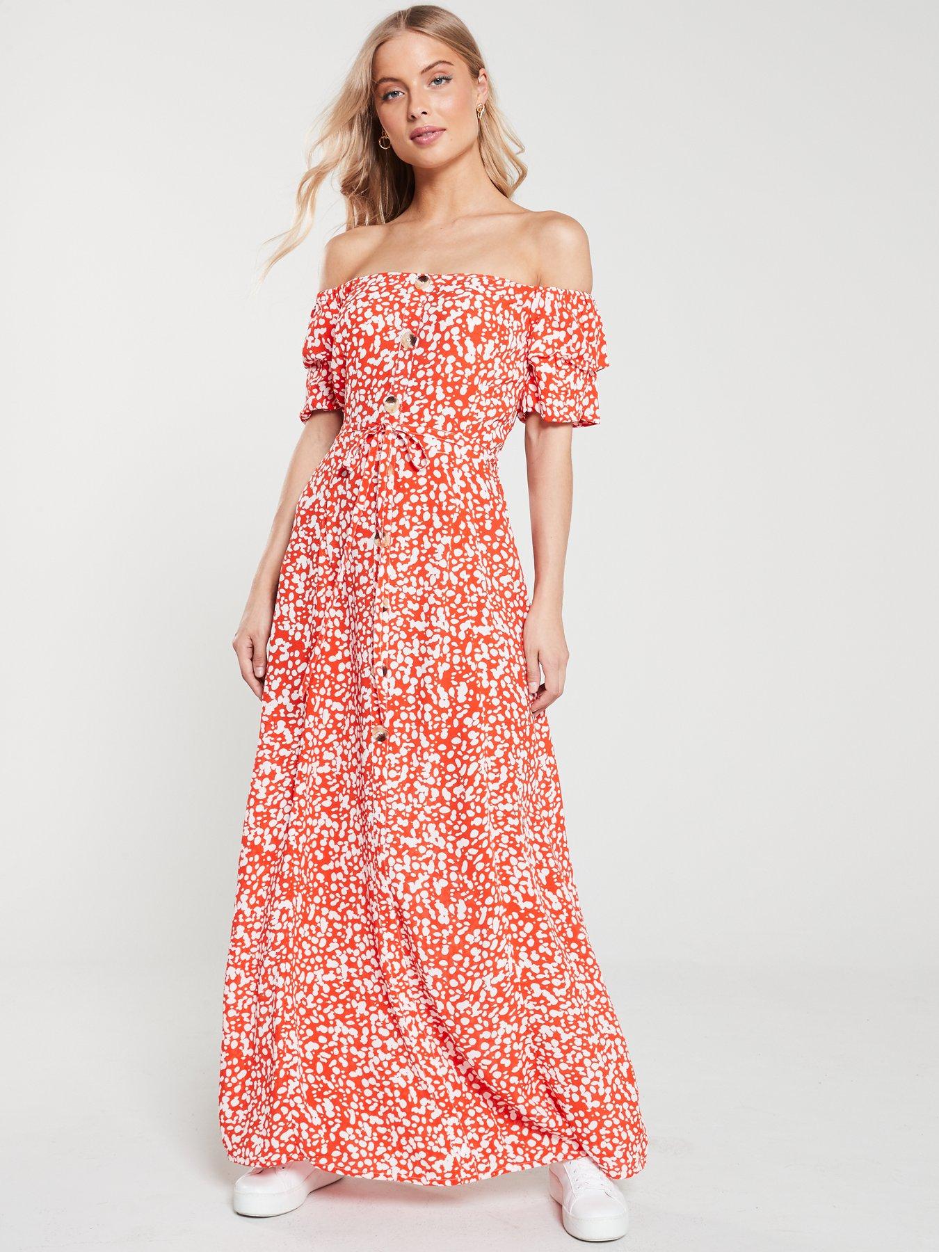 river island pink maxi dress